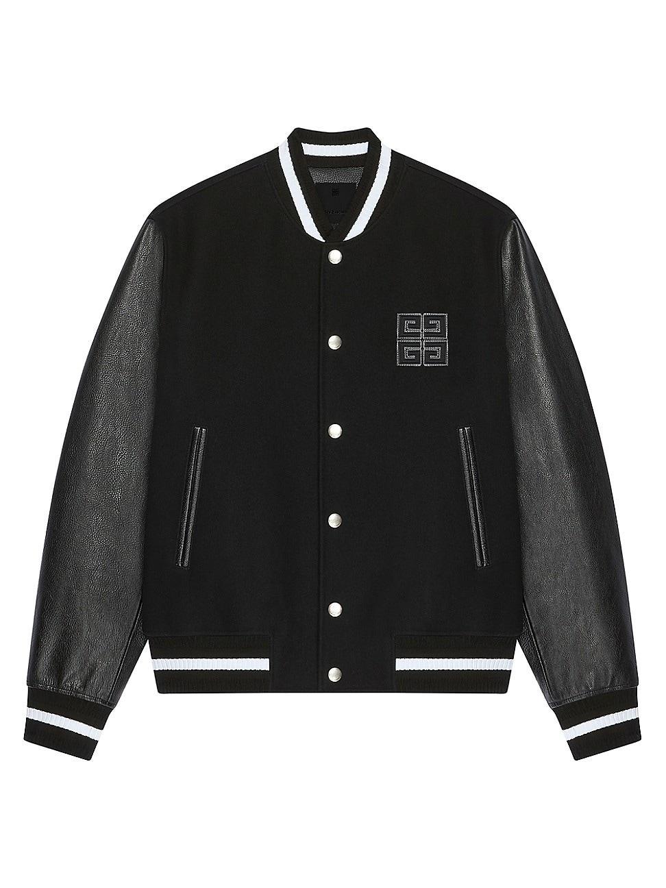 Mens 4G Varsity Jacket in Wool and Leather Product Image