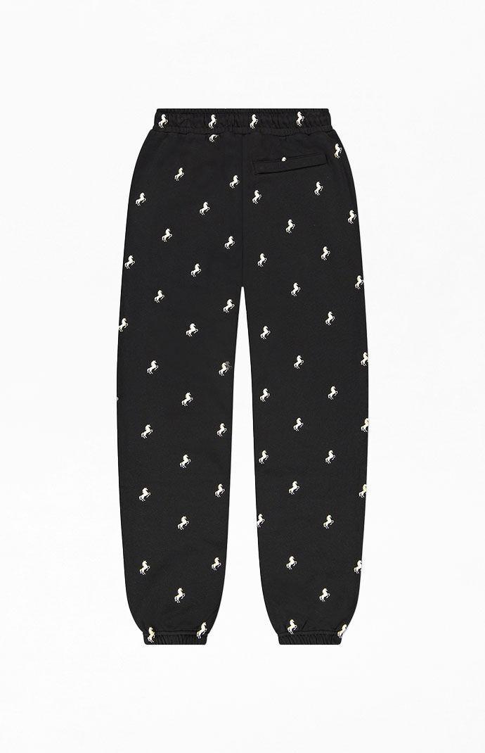 WeSC America Inc Men's Wild Horses Embroidered Jogger Sweatpants Product Image