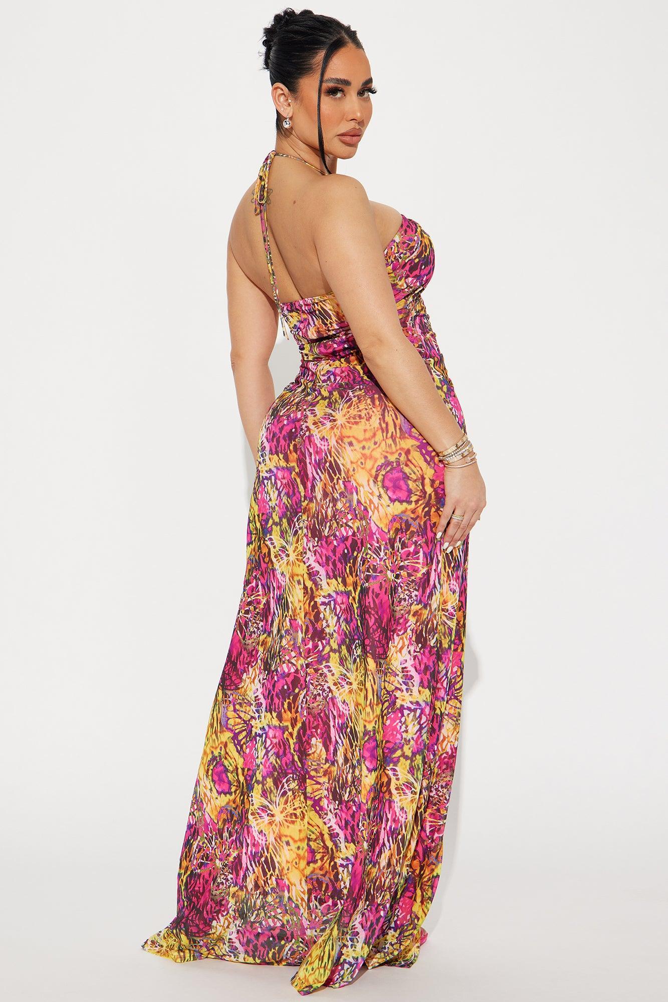 Neon Dreams Maxi Dress - Multi Color Product Image