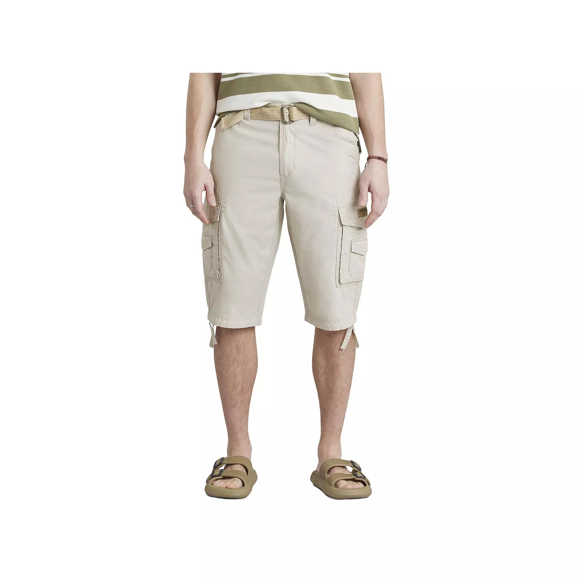 Men's UNIONBAY Cordova Messenger Belted Cargo Shorts, Size: 30, Flint Product Image