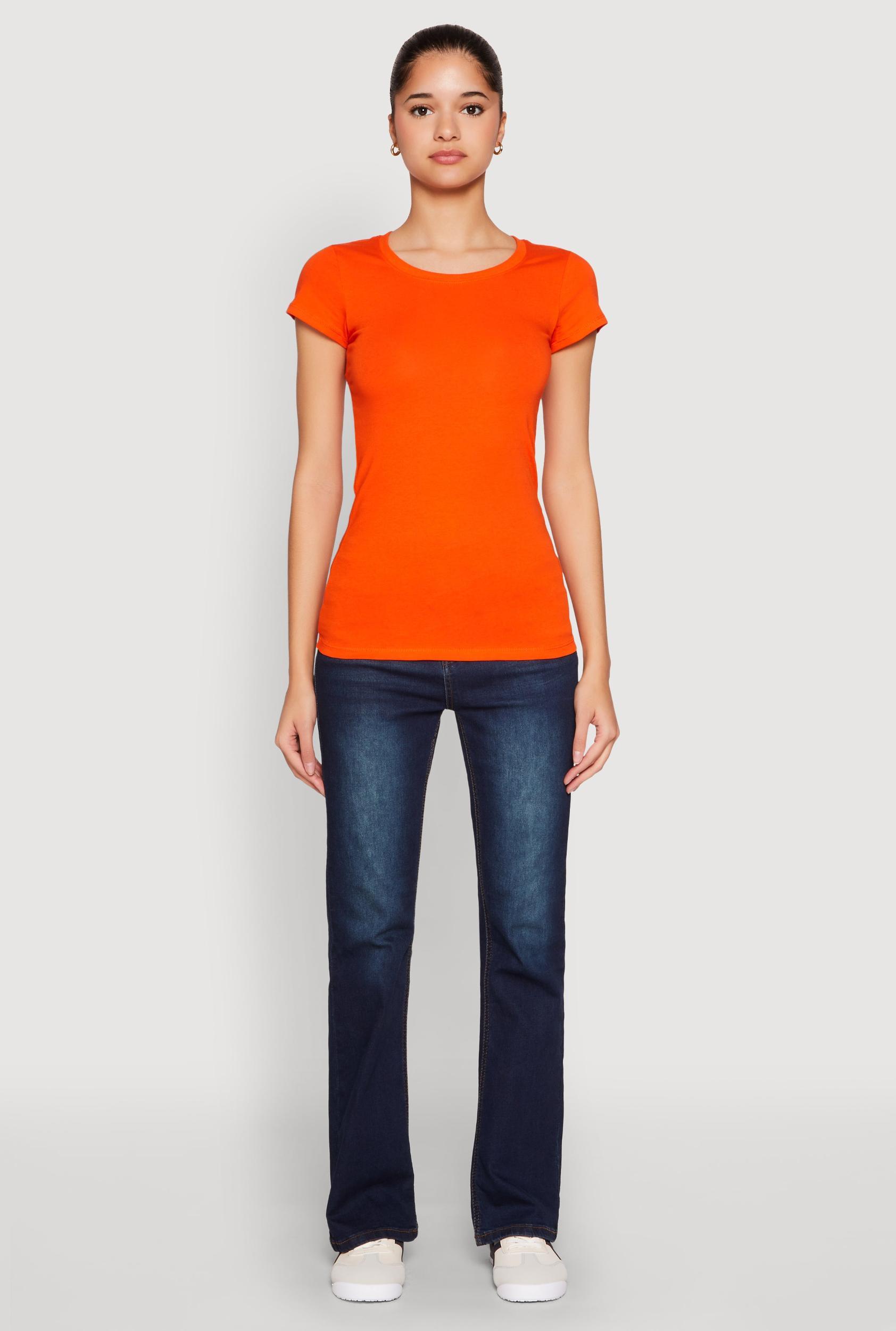 Womens Short Sleeve Scoop Neck Tee Product Image