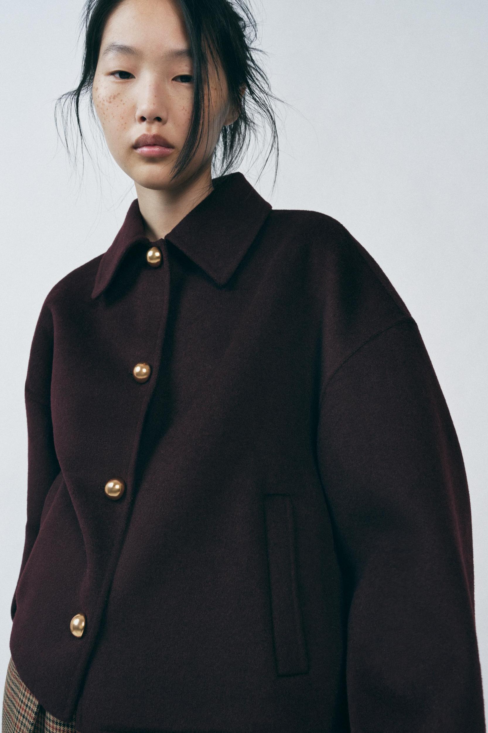 WOOL BLEND JACKET ZW COLLECTION Product Image