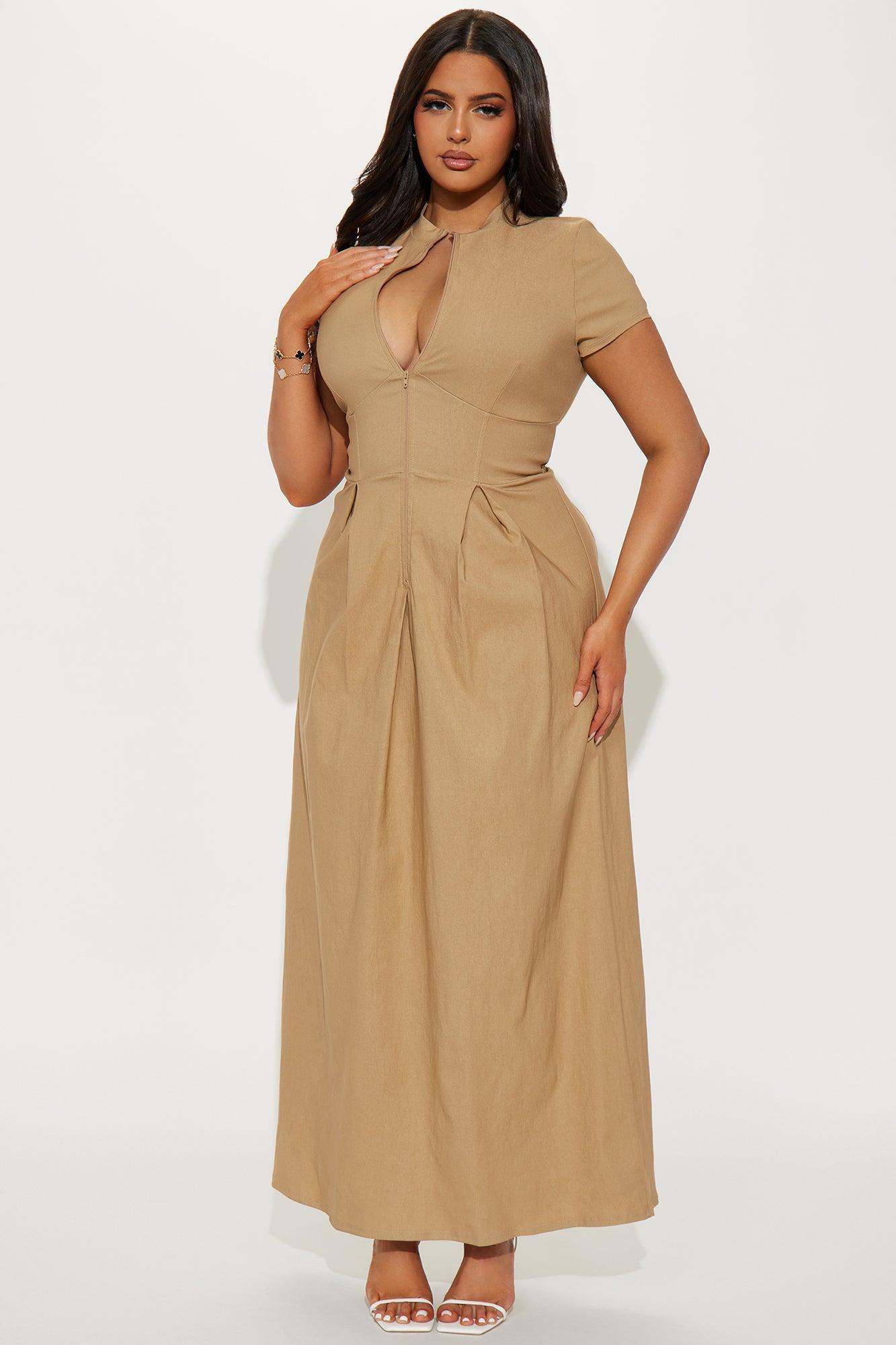 Too Busy To Care Maxi Dress - Mocha Product Image