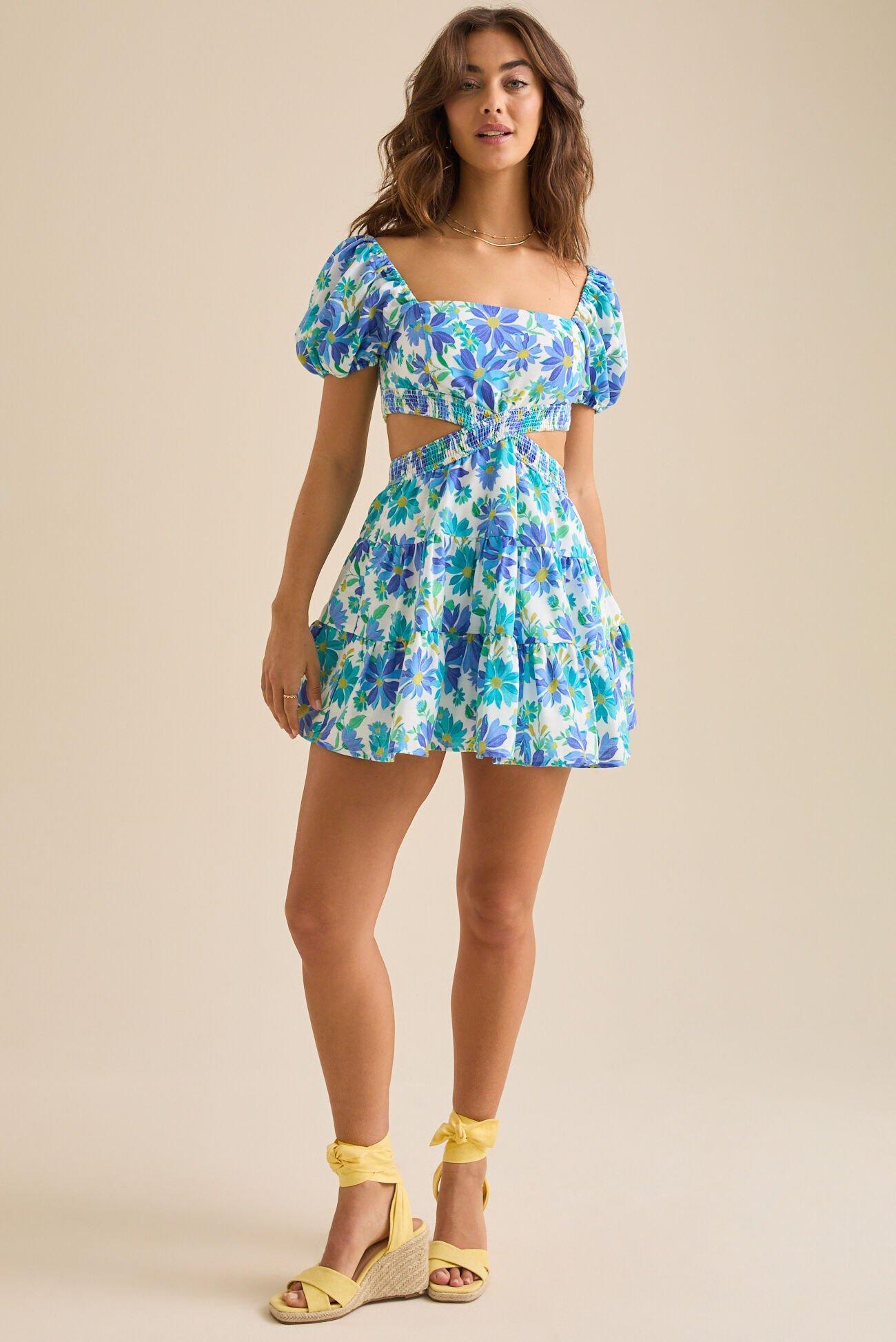 Savannah Floral Mini Dress Product Image