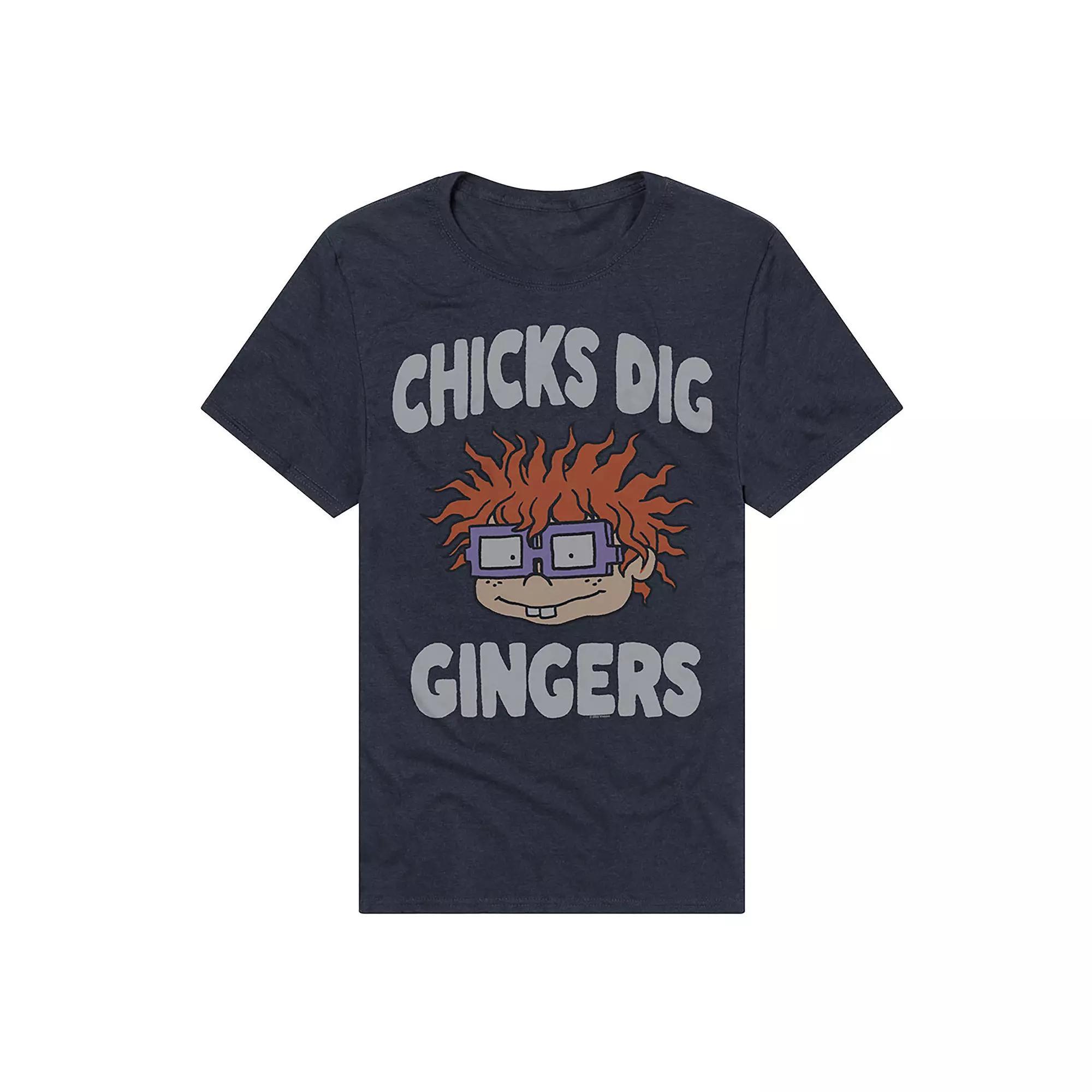 Men's Rugrats Chicks Dig Gingers Graphic Tee, Size: XXL, Blue Product Image