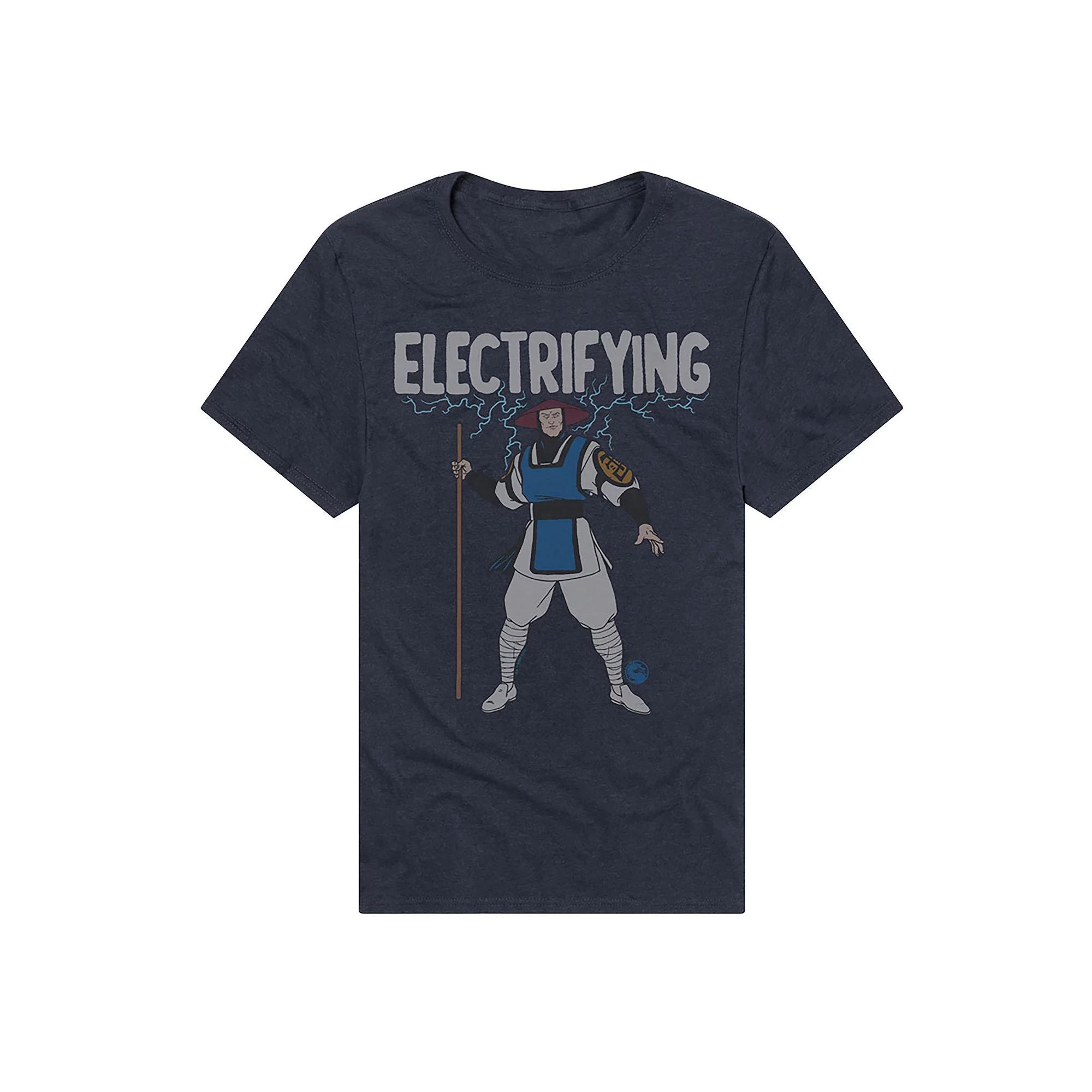 Mens Mortal Kombat Raiden Electrifying Graphic Tee Blue Product Image