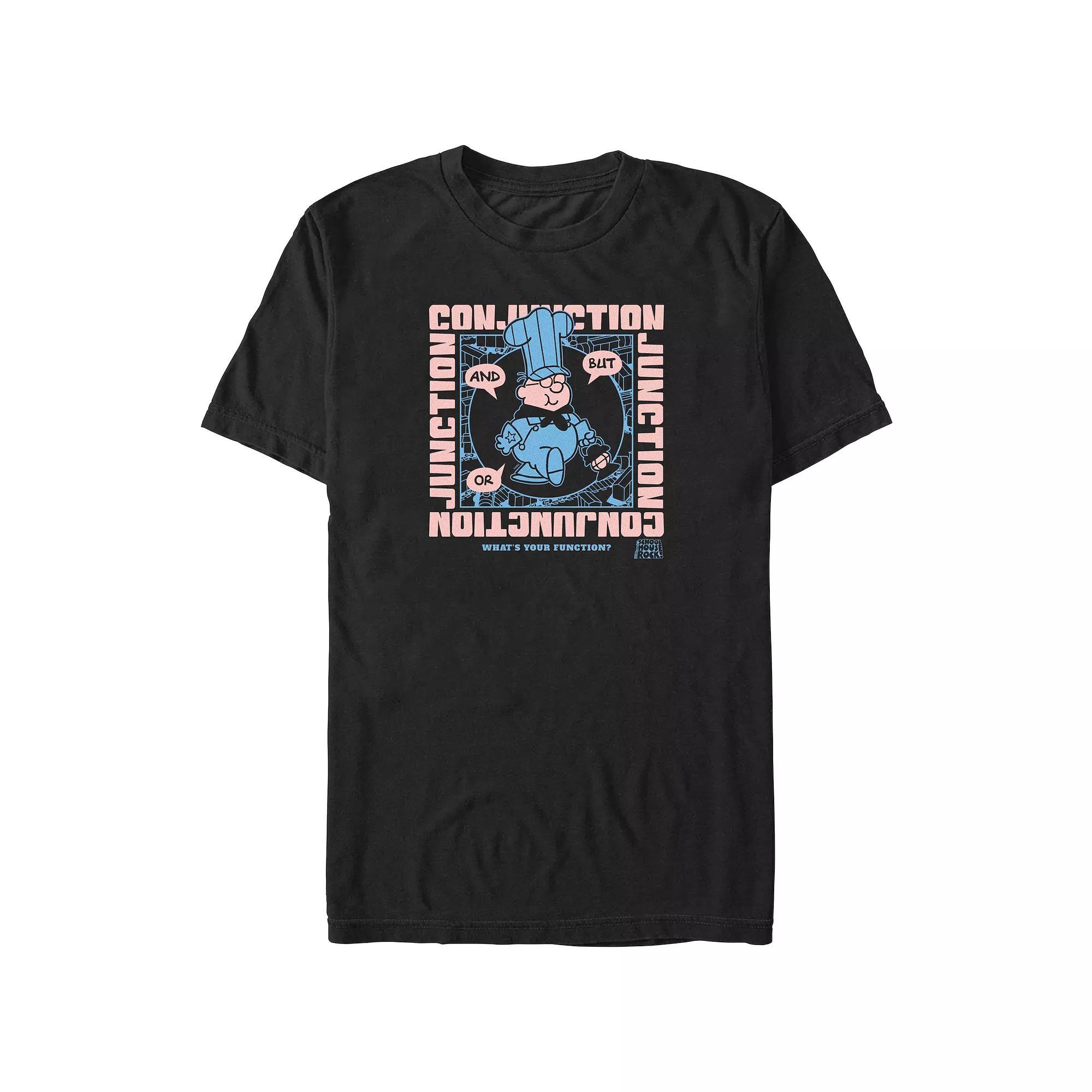 Men's Schoolhouse Rock! Conjunction Junction Graphic Tee, Size: Medium, Black Product Image