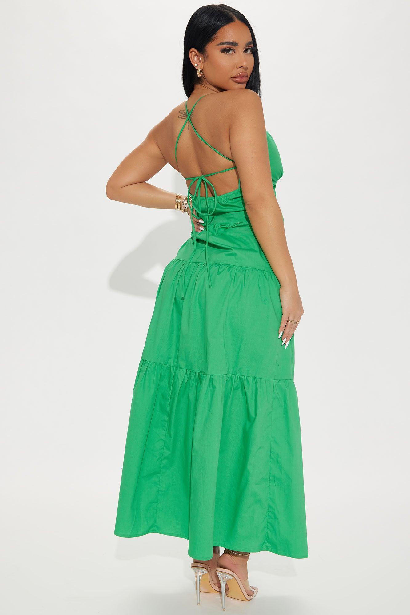 Kira Maxi Dress - Green Product Image