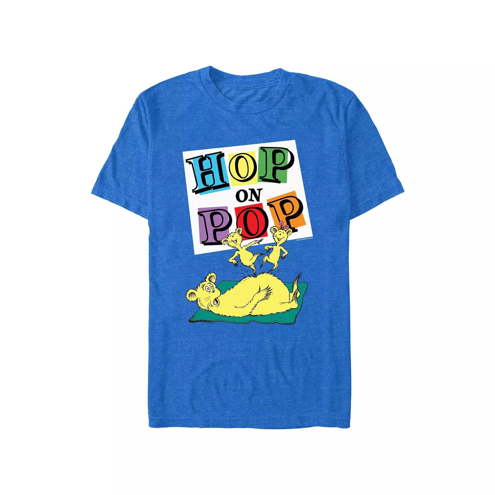 Men's Dr. Seuss Hop On Pop Graphic Tee, Size: XXL, Royal Grey Product Image