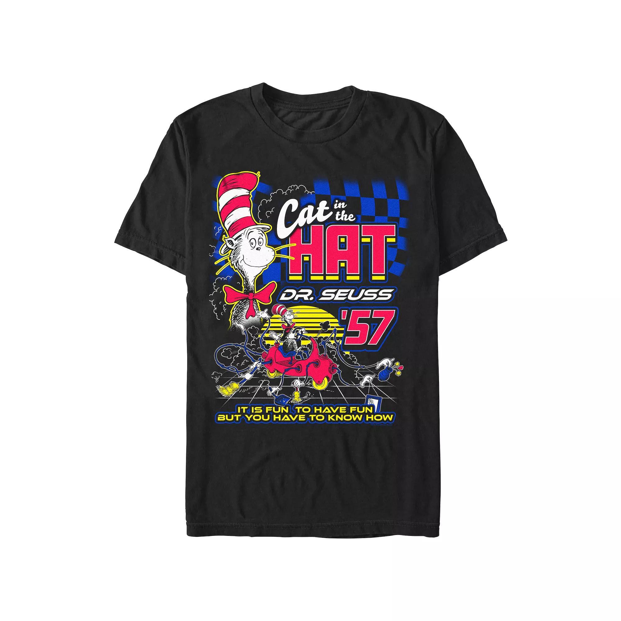 Men's Dr. Seuss The Cat In The Hat '57 Graphic Tee, Size: XXL, Black Product Image