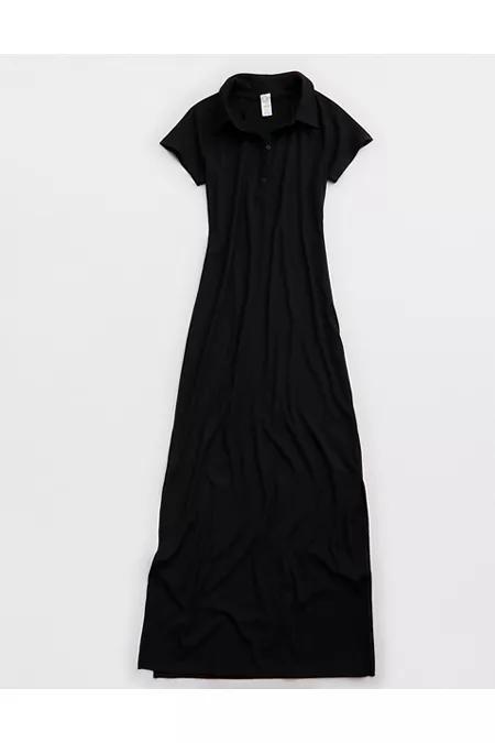 OFFLINE By Aerie Thumbs Up Heavyweight Polo Maxi Dress Women's Product Image