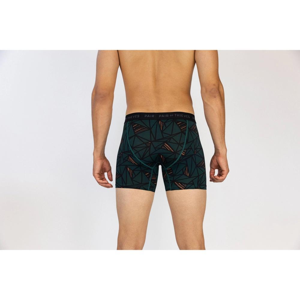 Pair of Thieves Men's Super Fit Boxer Briefs 2pk - Galaxy/Black L: Moisture Wicking, Quick Drying Fabric Product Image