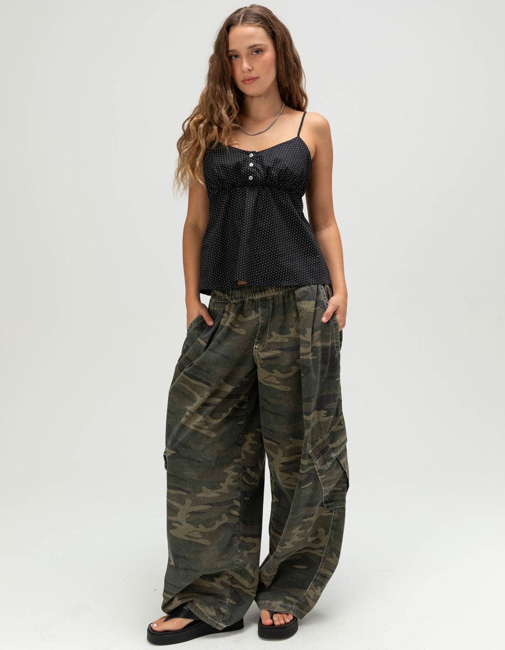 RSQ Womens Babydoll Cami - BLK/WHT Product Image