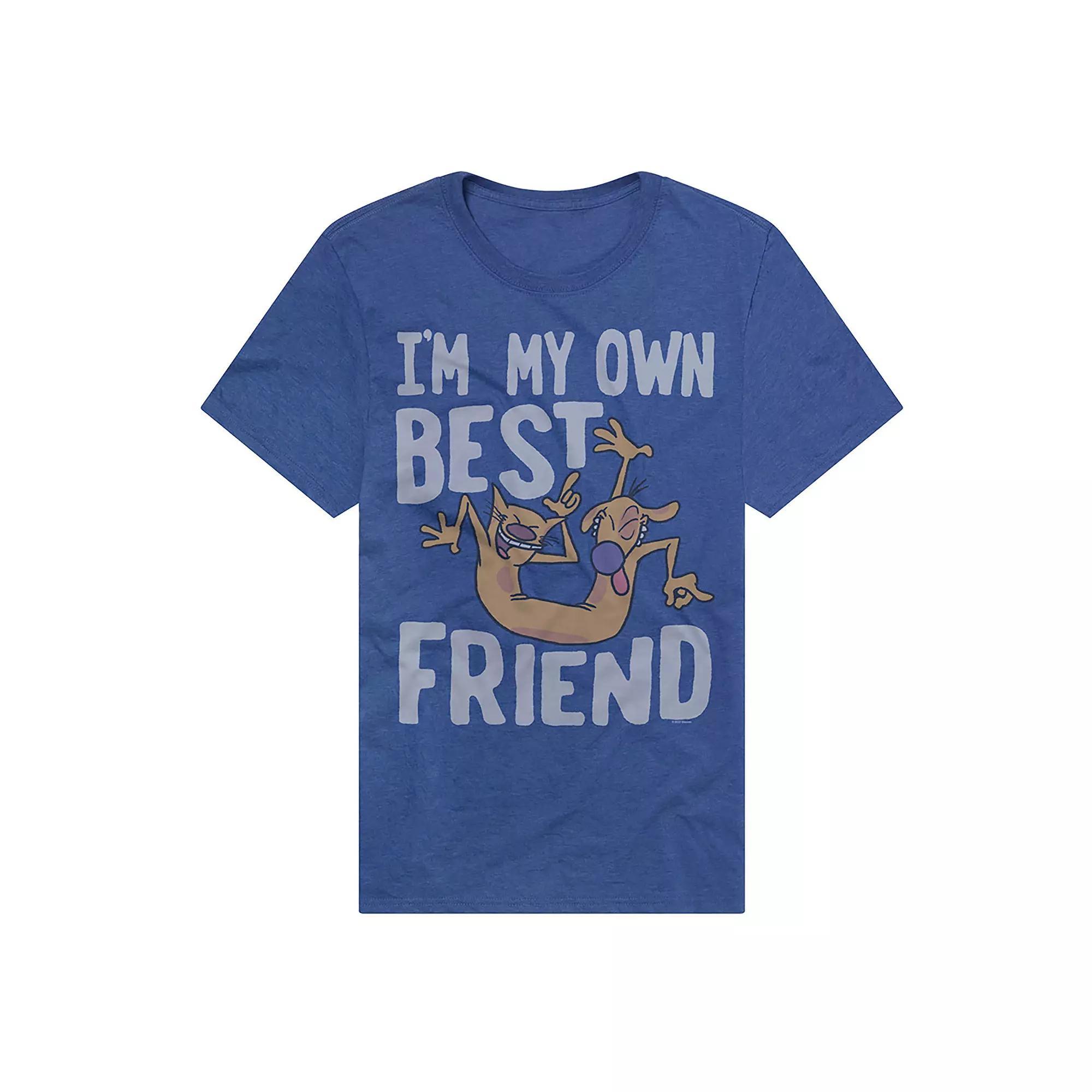Men's Catdog My Own Best Friend Graphic Tee, Size: Large, Royal Product Image