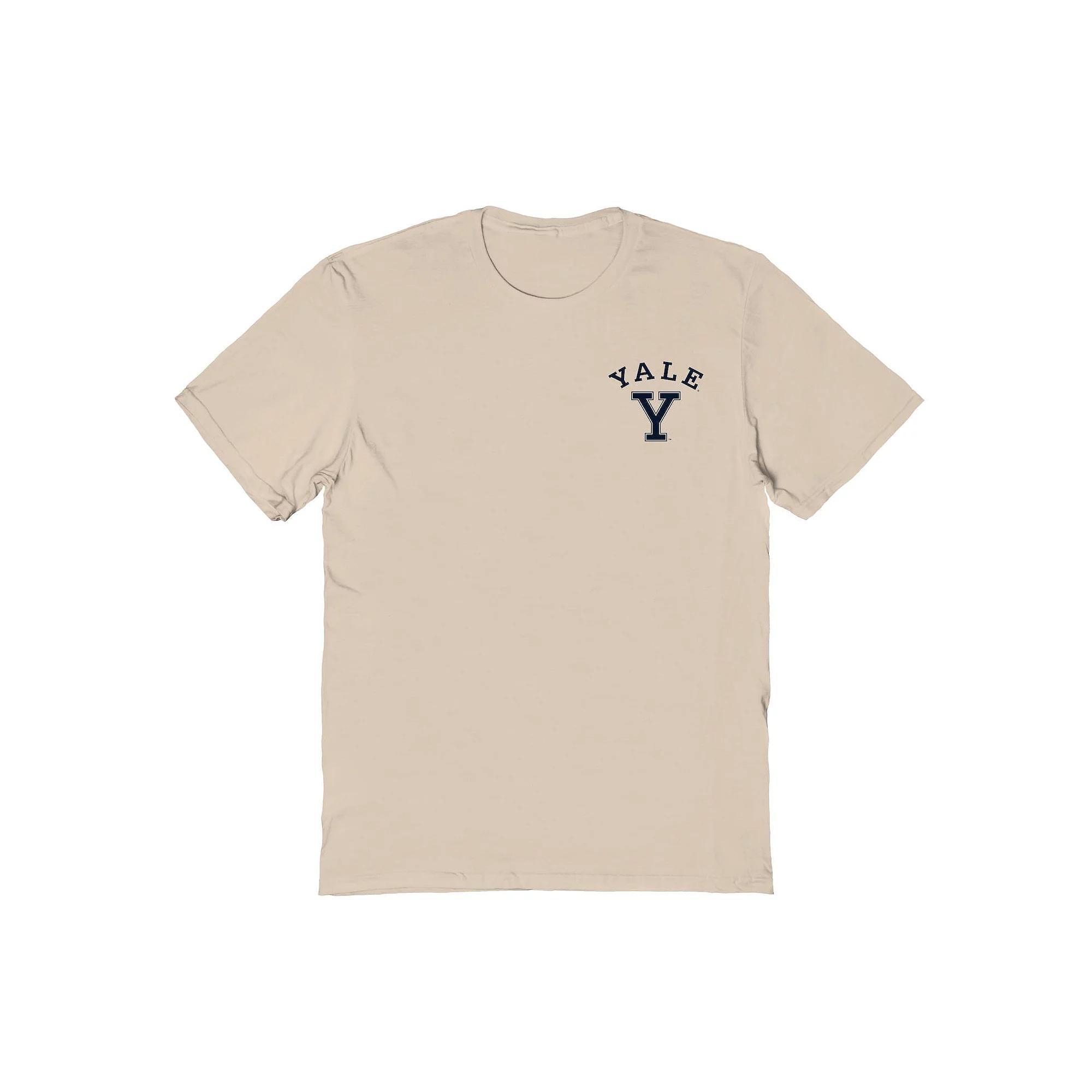 Men's Yale Left Chest Logo Graphic Tee, Size: Small, Brown Product Image