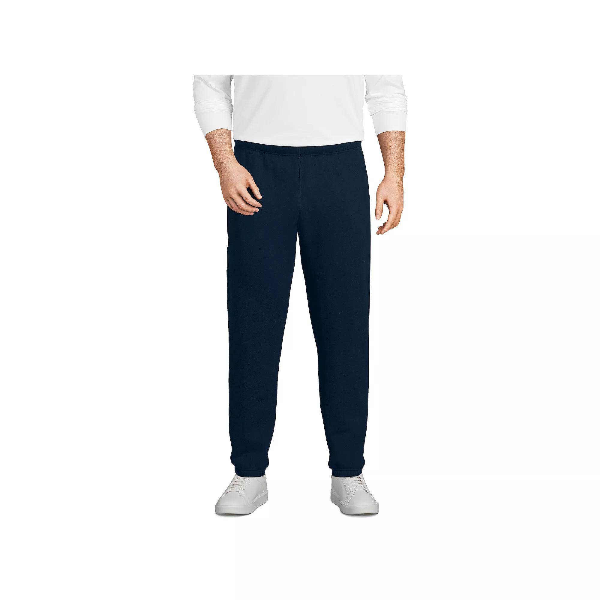 Big & Tall Lands End Relaxed Serious Sweats Sweatpants, Mens Radiant Blue Product Image