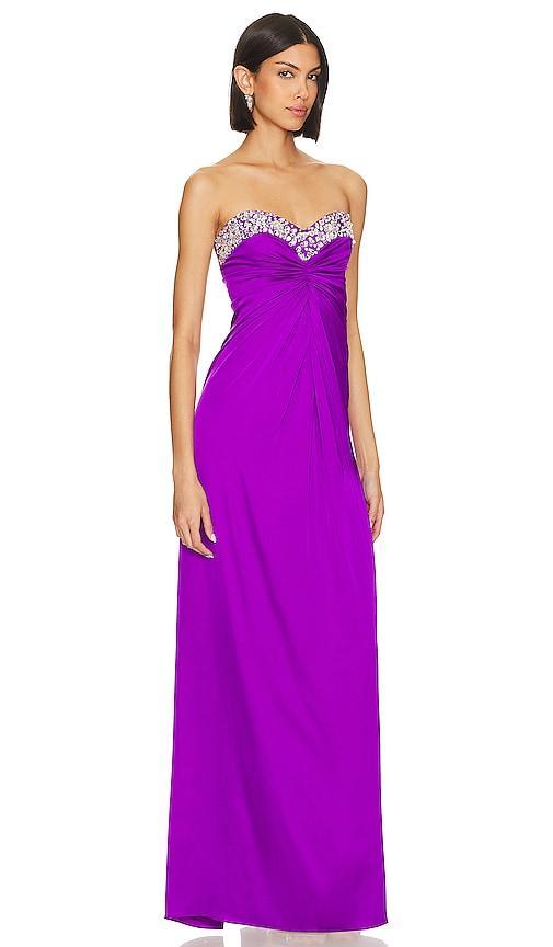Hand-beaded Strapless Gown PatBO Product Image