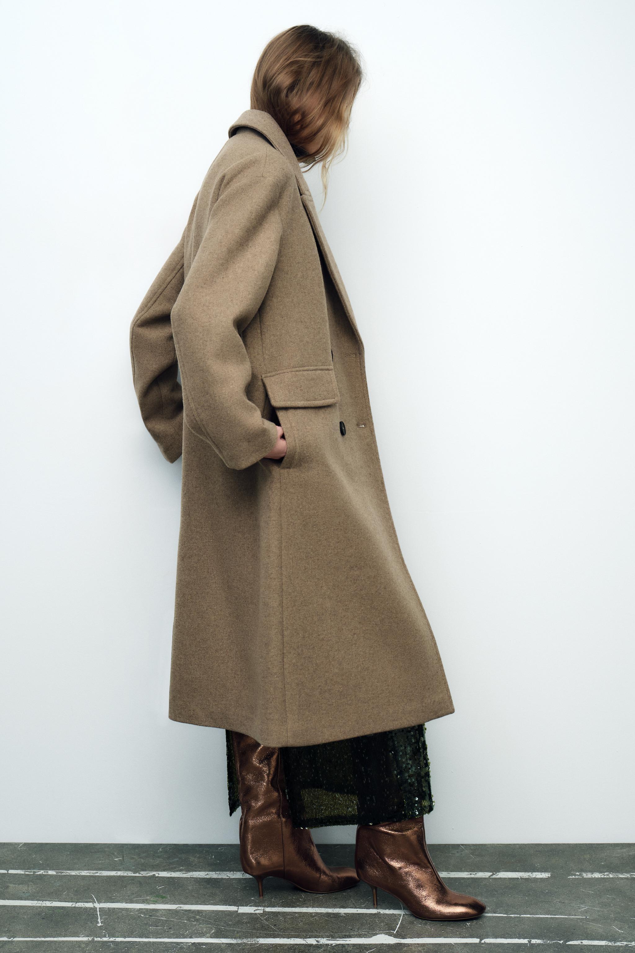 WOOL BLEND OVERSIZED COAT Product Image