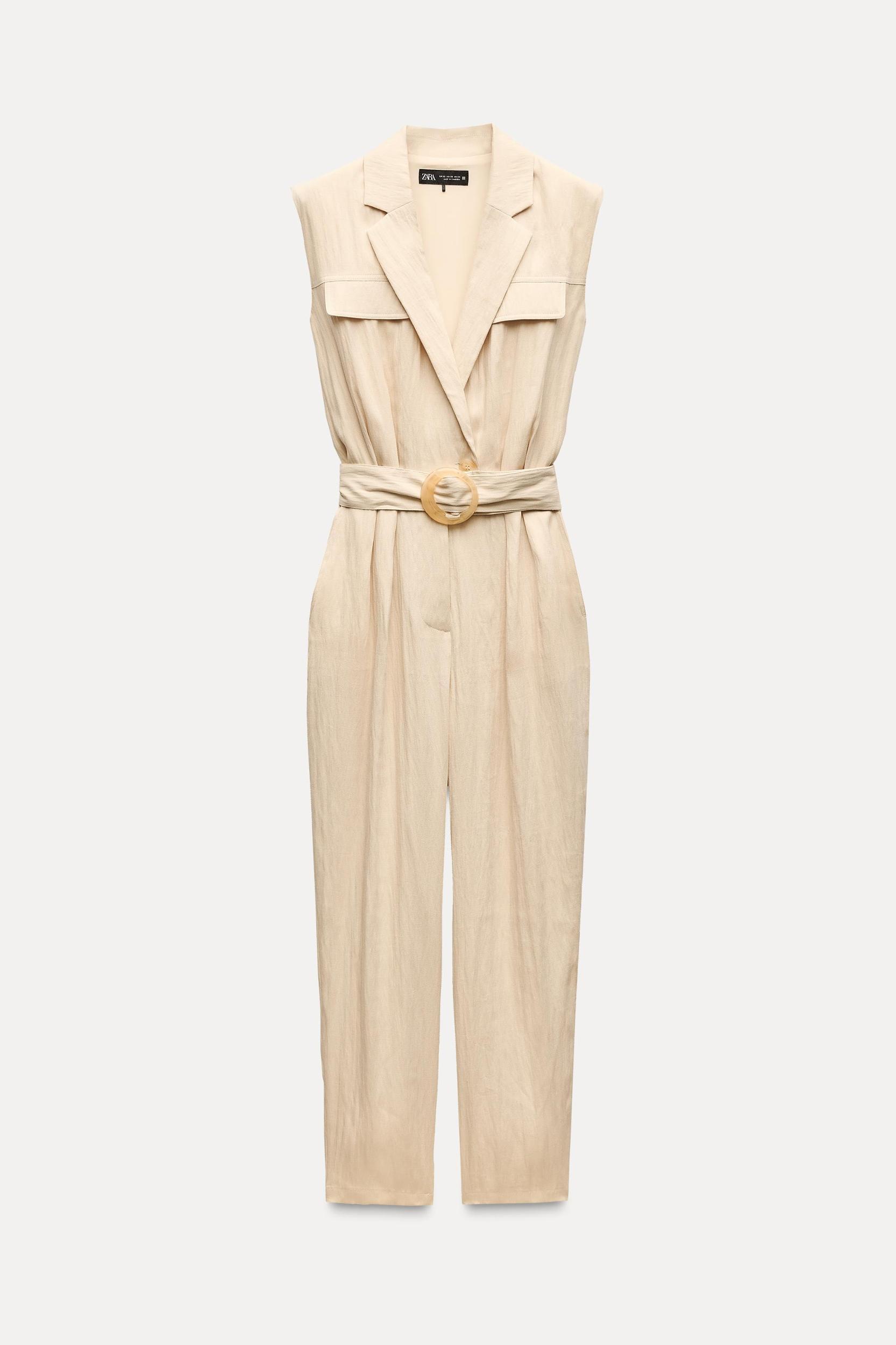 LONG BELTED JUMPSUIT Product Image