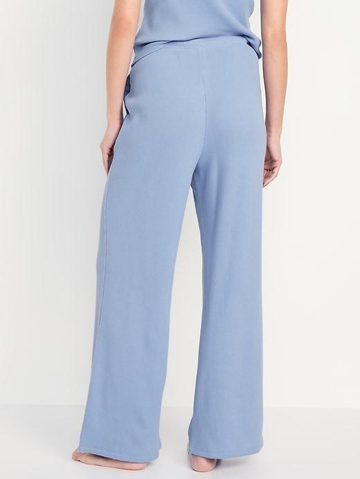 Mid-Rise Waffle Lounge Pant Product Image