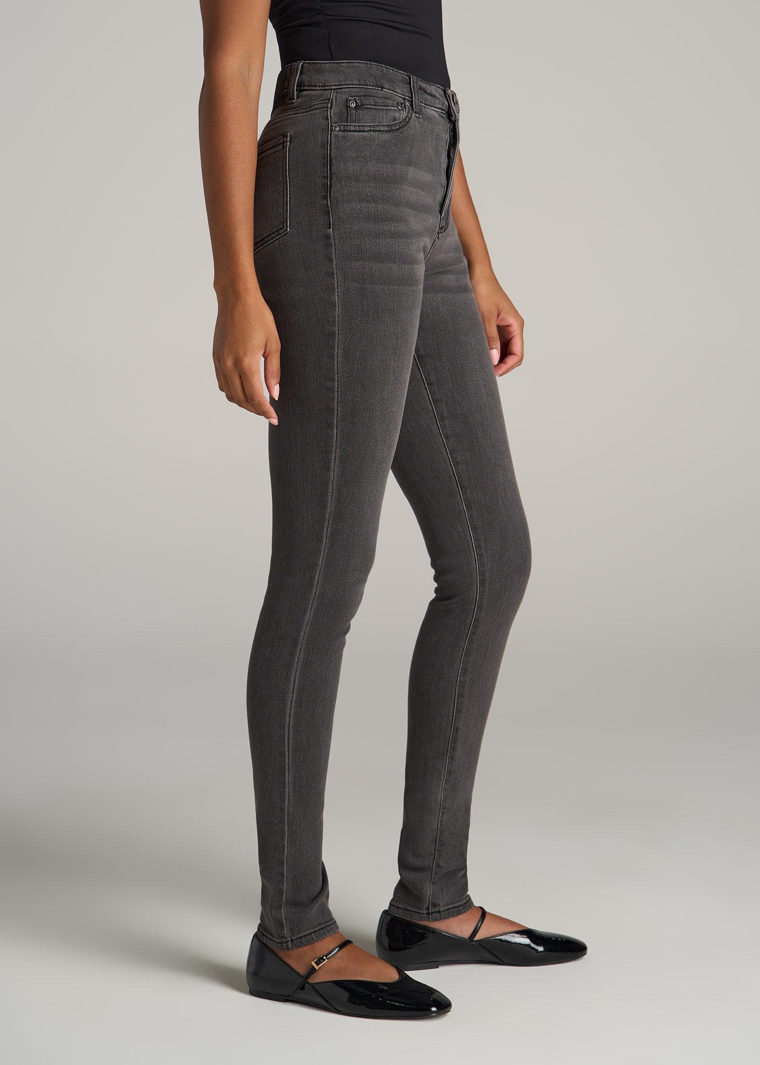 Georgia HIGH RISE SKINNY Tall Women's Jeans in True Grit Grey Product Image