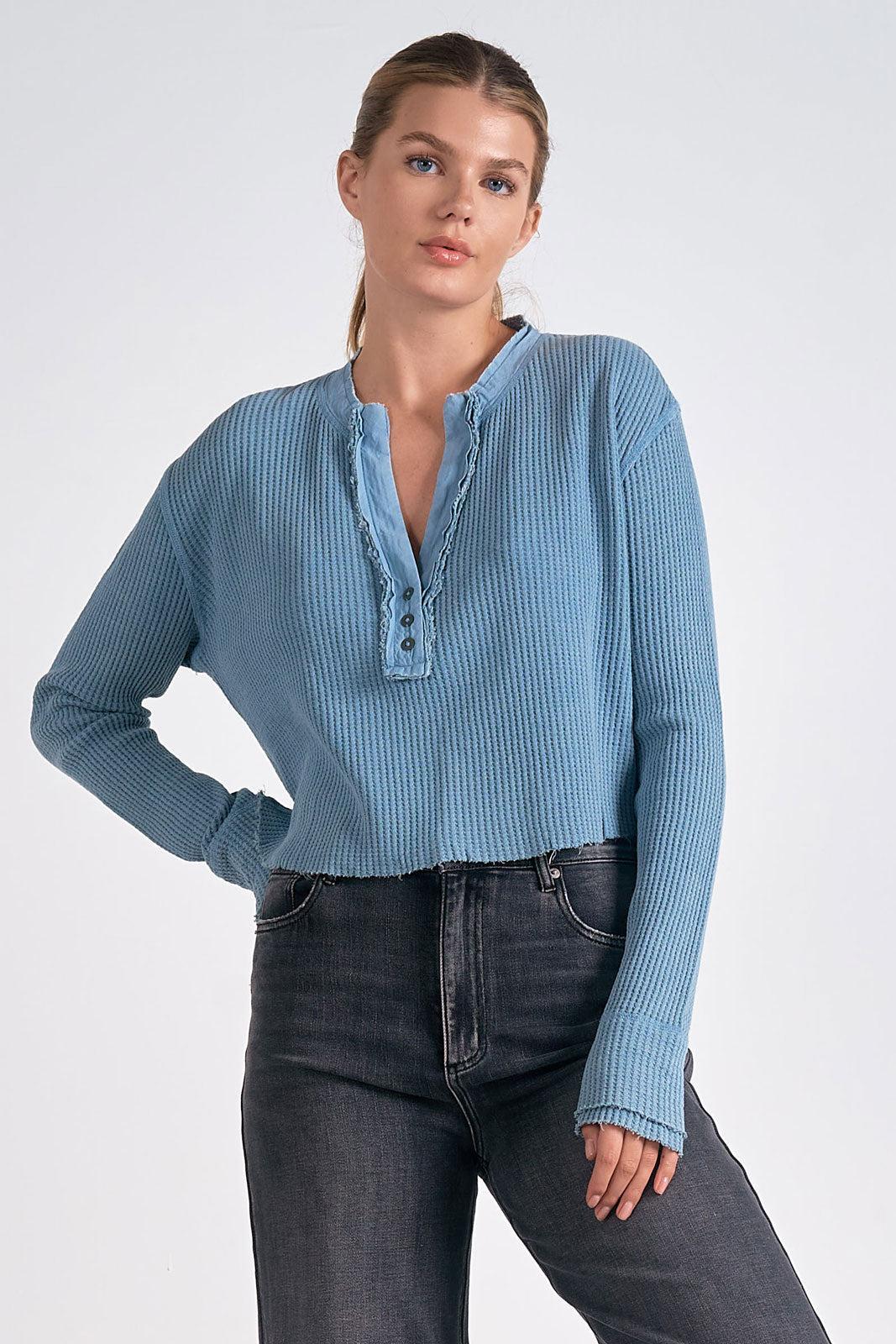 L/S Henley thermal Product Image
