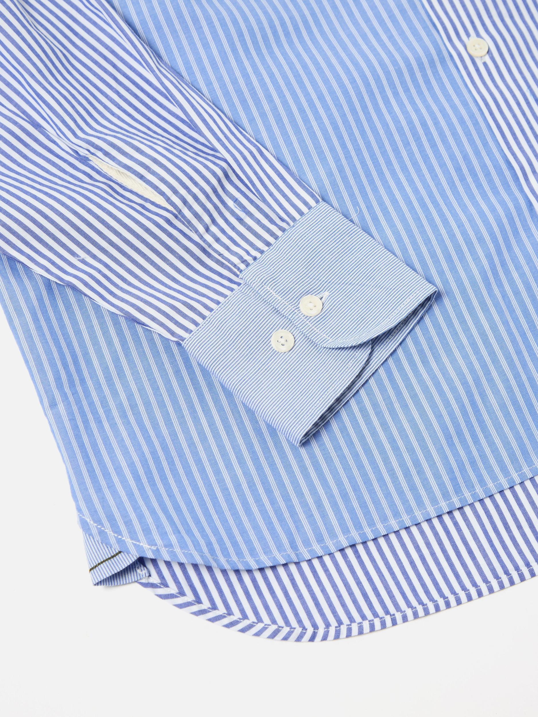 Blue/White Classic Principe Mix Square Pocket Shirt Product Image