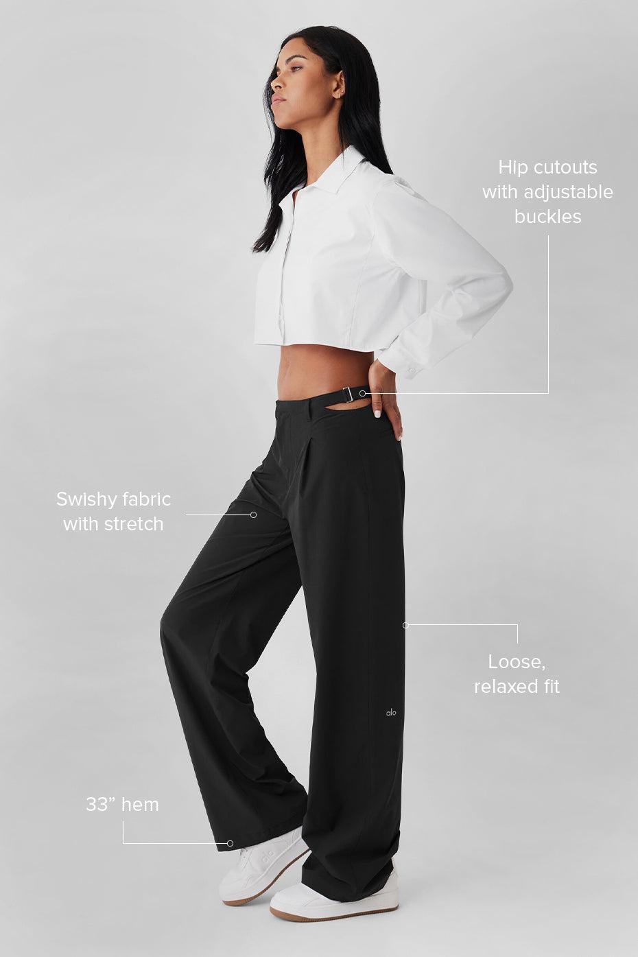 ALO | Mid-Rise Showdown Trouser Product Image