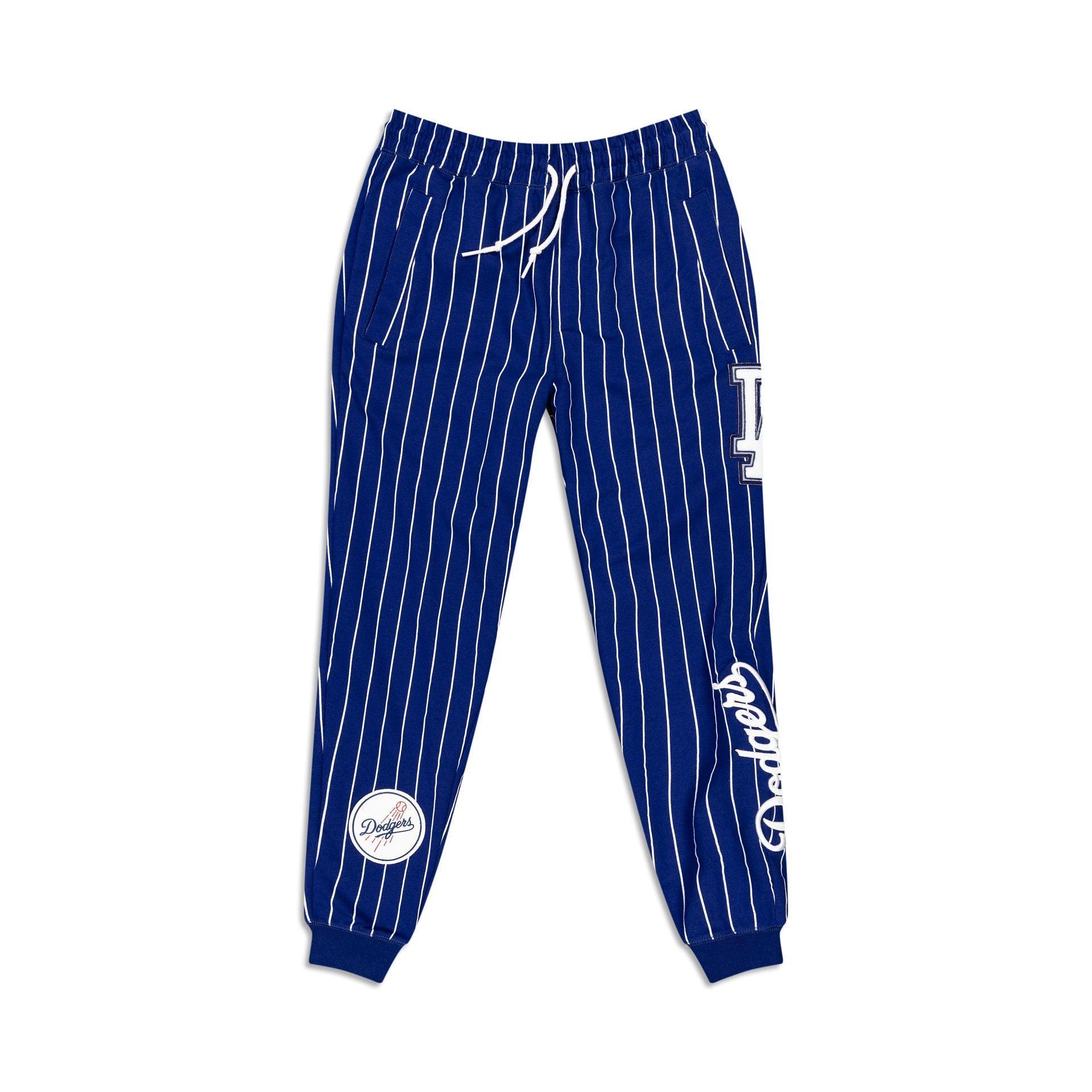 Los Angeles Dodgers Logo Select Pinstripe Jogger Male Product Image
