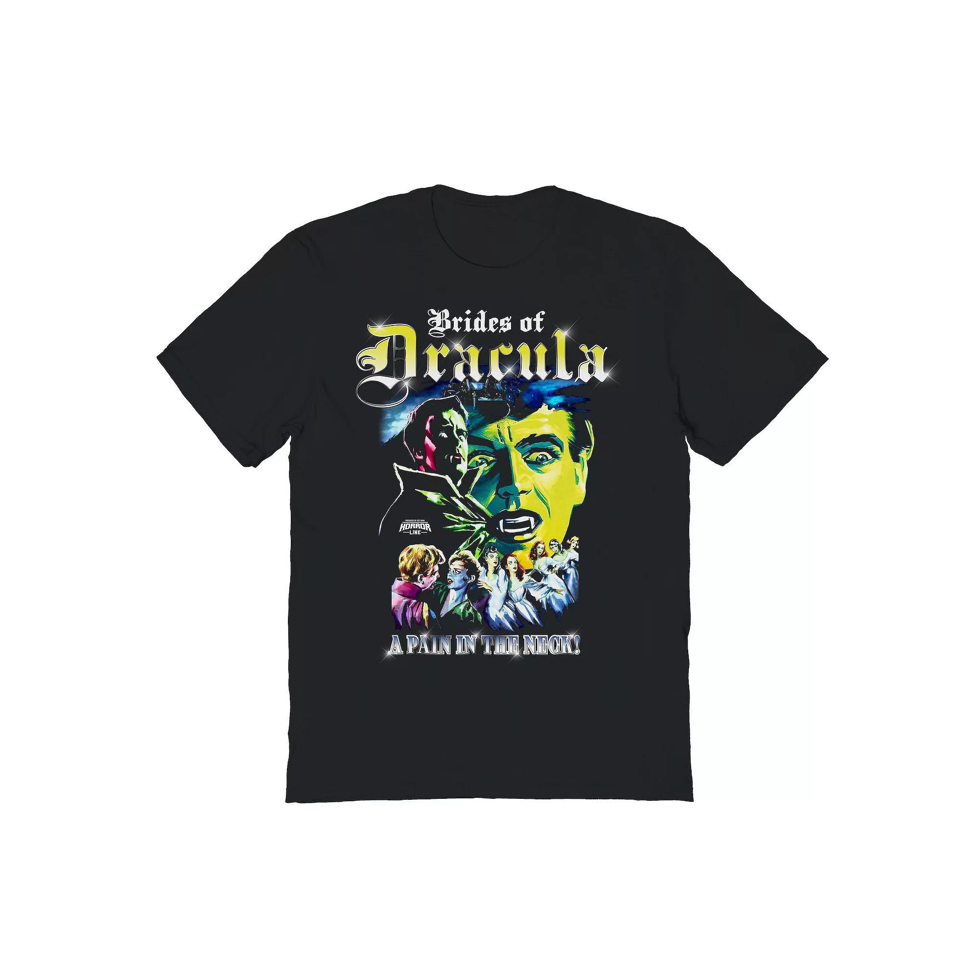 Men's Dracula Pain Horror Graphic Tee, Size: Medium, Black Product Image