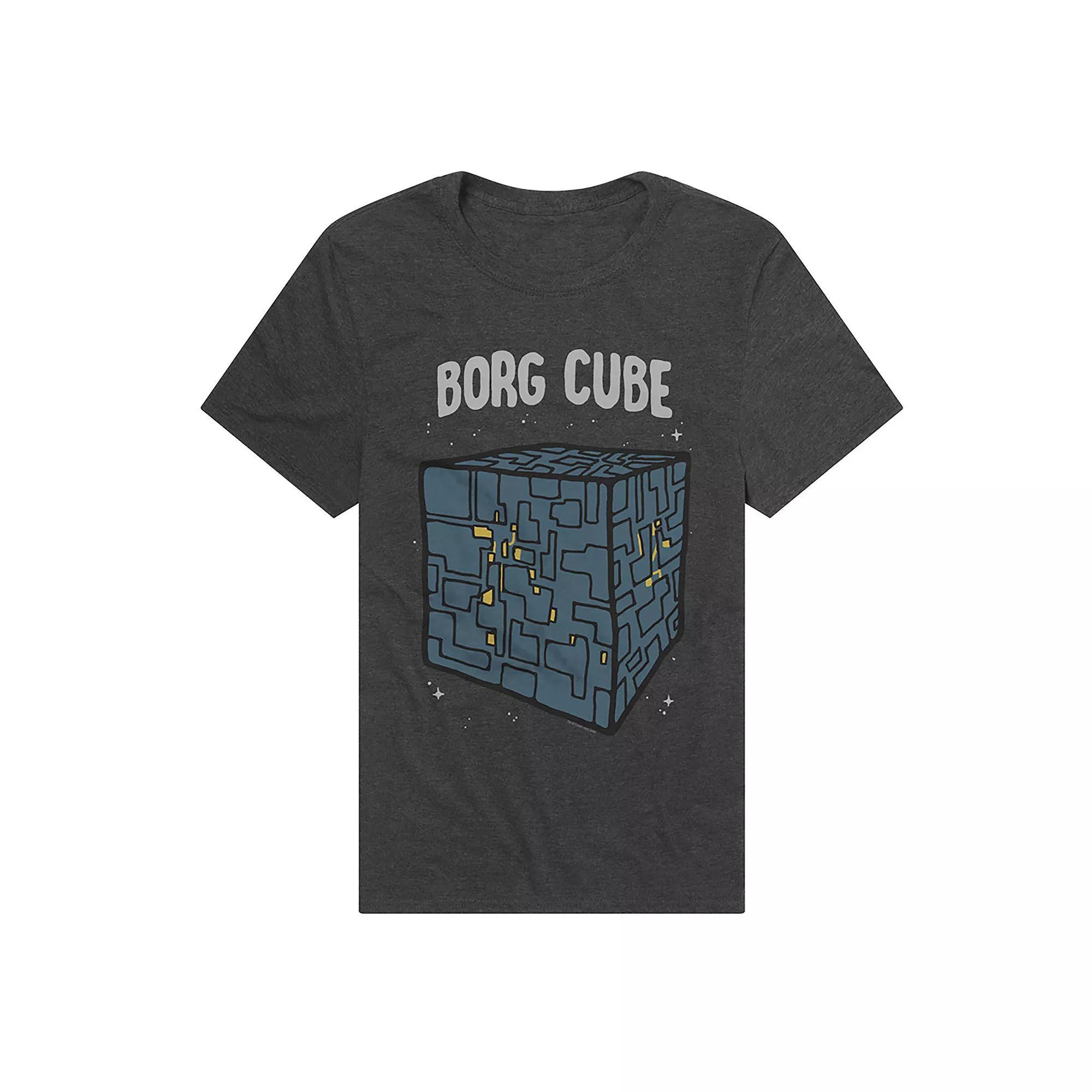 Men's Star Trek Borg Cube Graphic Tee, Size: Small, Grey Product Image