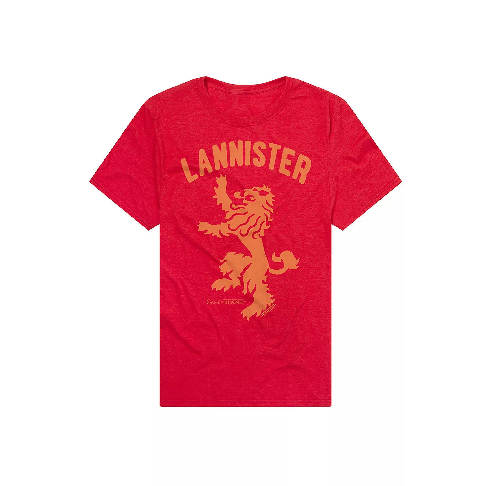 Men's Game of Thrones Lannister Sigil Graphic Tee, Size: XL, Red Product Image