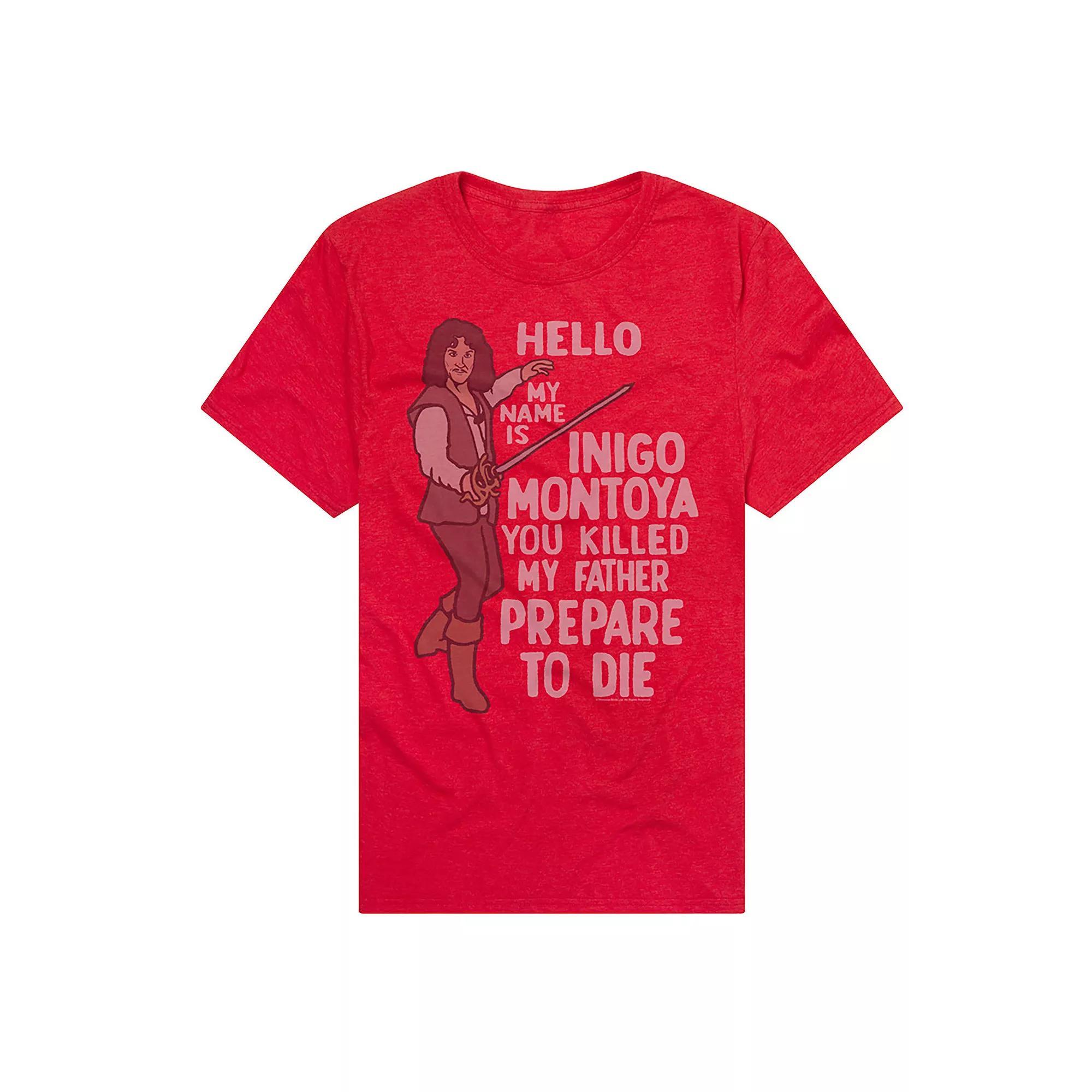 Men's Princess Bride Hello My Name Is Graphic Tee, Size: Small, Red Product Image