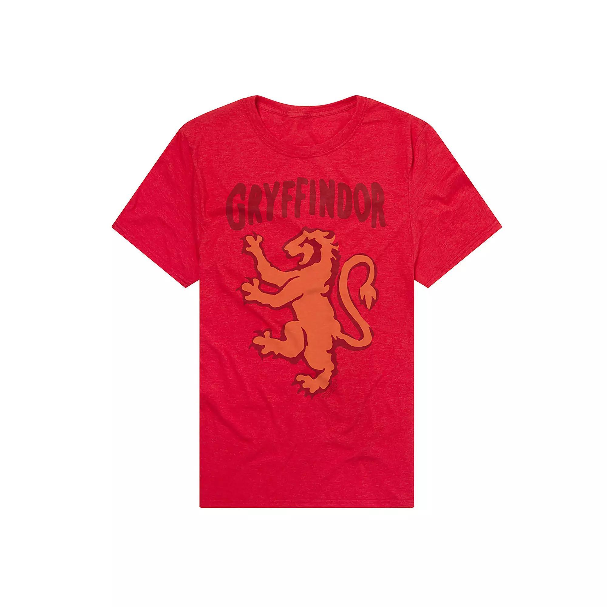 Men's Character Harry Potter Gryffindor Lion Sigil Graphic Tee, Size: Large, Red Product Image
