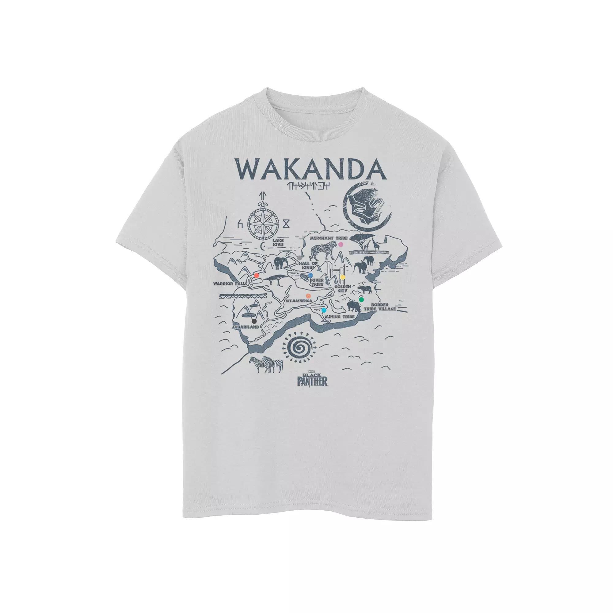 Boys 8-20 Marvel Wakanda Map Tee, Boys Product Image