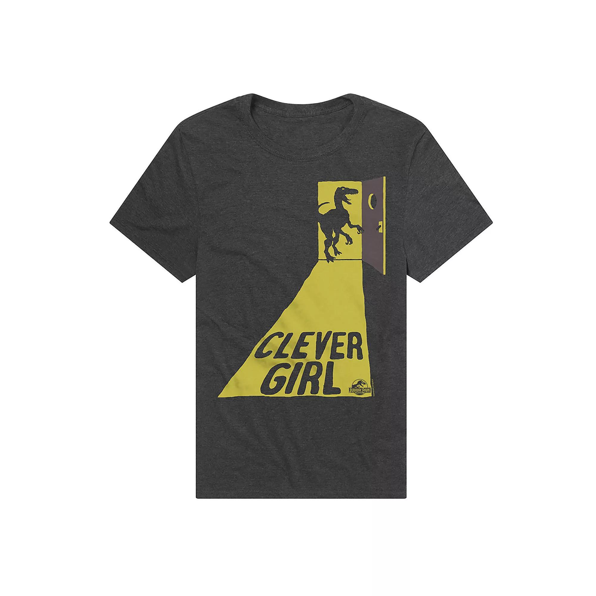 Men's Jurassic Park Clever Girl T-Shirt, Size: Medium, Grey Product Image
