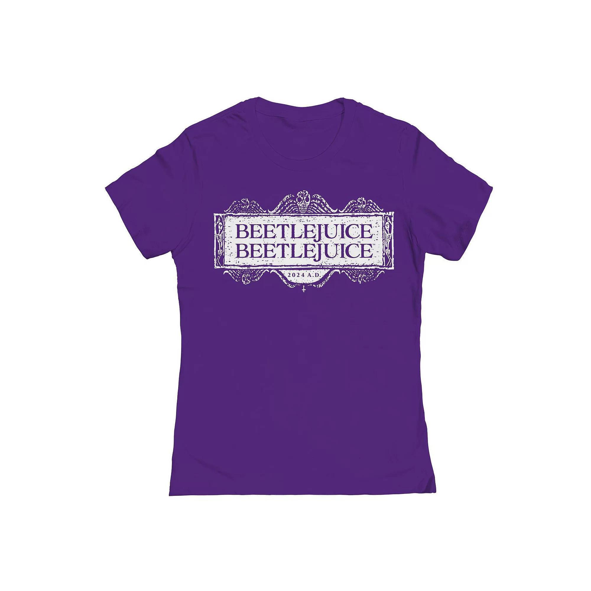 Junior's Beetlejuice Beetlejuice Logo Beetlejuice Graphic Tee, Women's, Size: Large, Kelly Product Image