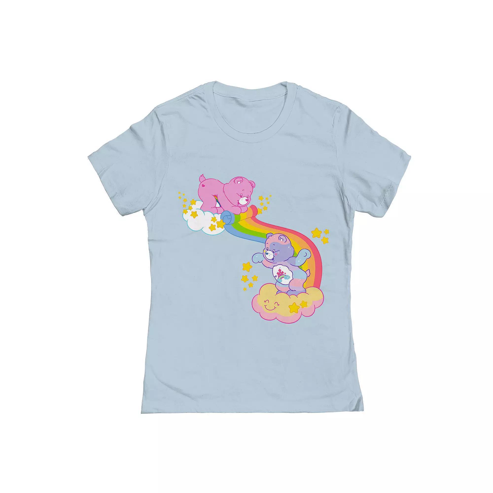 Junior's Grayson Threads The Label Best Friend And Cheer Bear Pride Graphic Tee, Women's, Size: Large, Light Blue Product Image