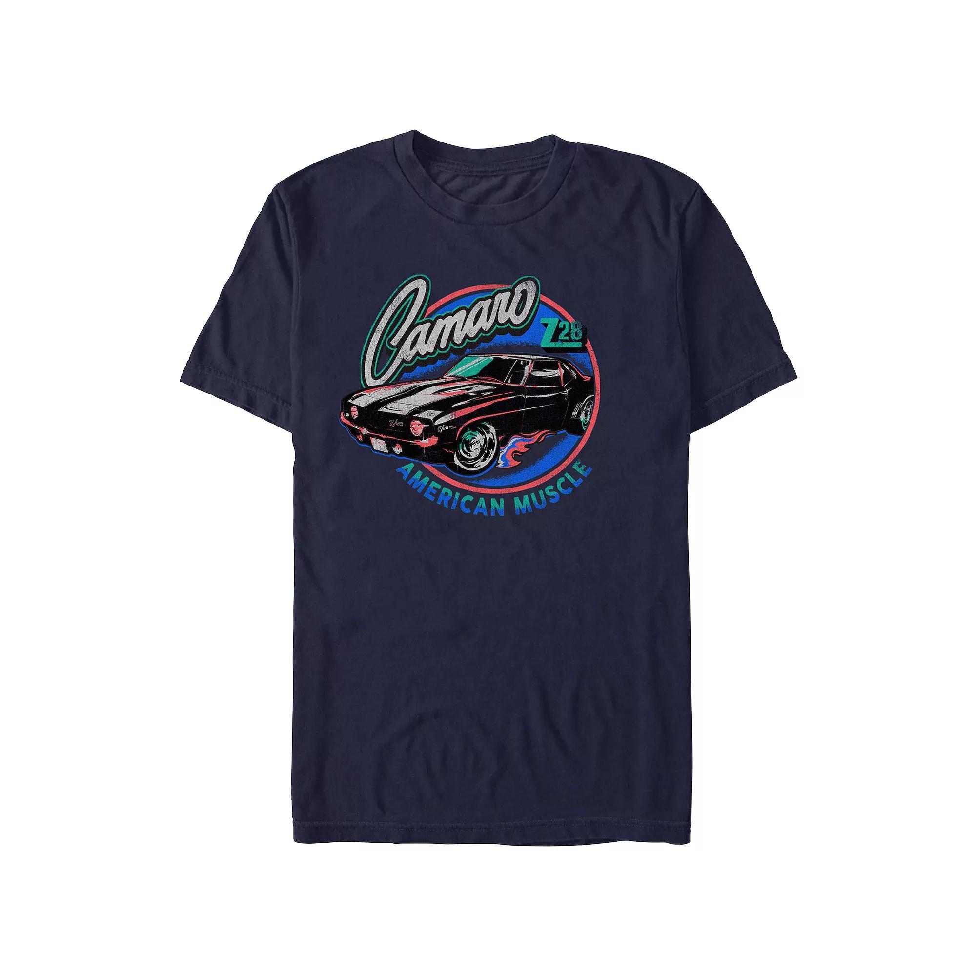 Men's Camaro American Muscle Graphic Tee, Size: XS, Blue Product Image