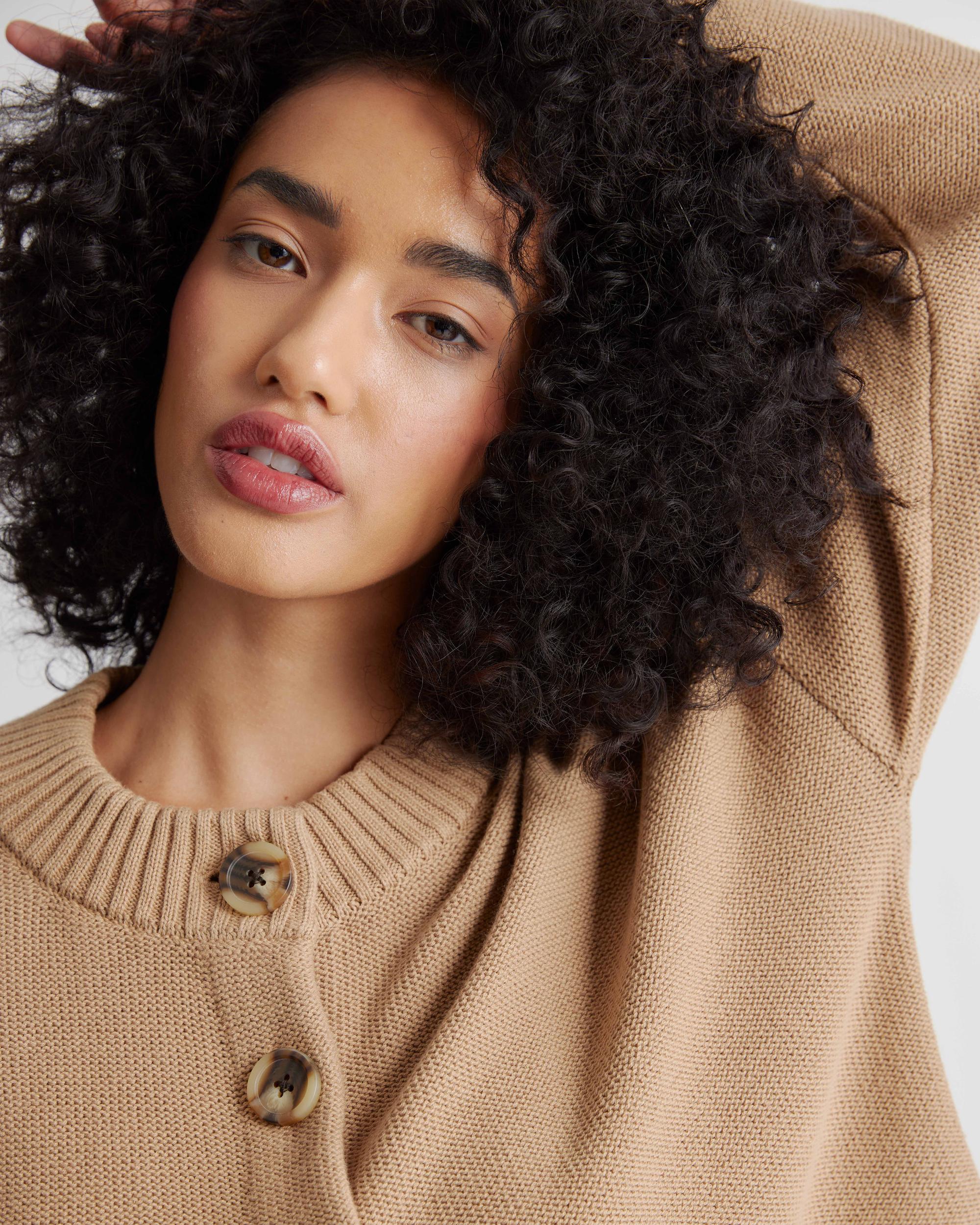 Quince | Women's Cropped Cardigan Sweater Organic Cotton Product Image