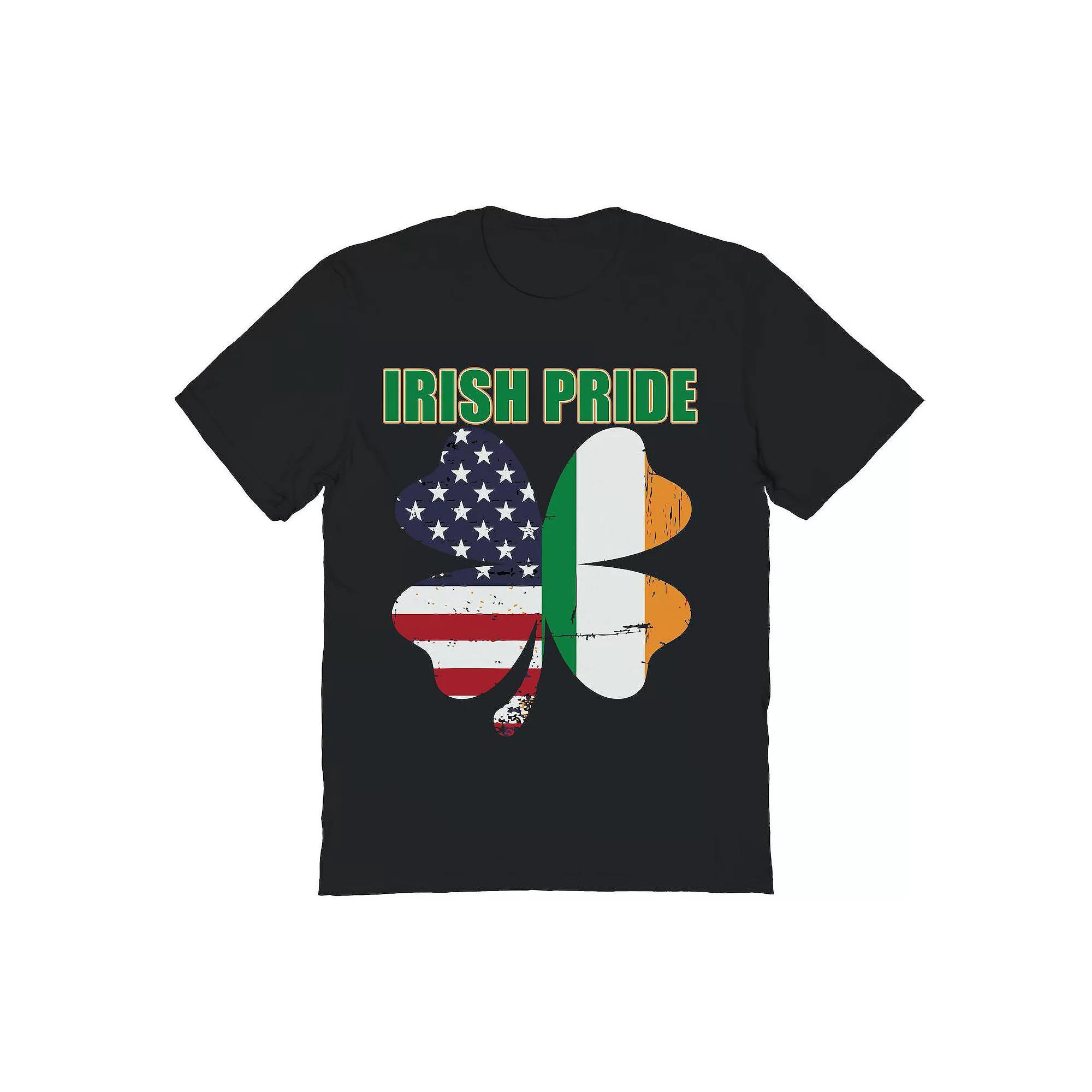 Men's Irish Pride Wings St. Patrick's Day Graphic Tee, Size: Medium, Black Product Image