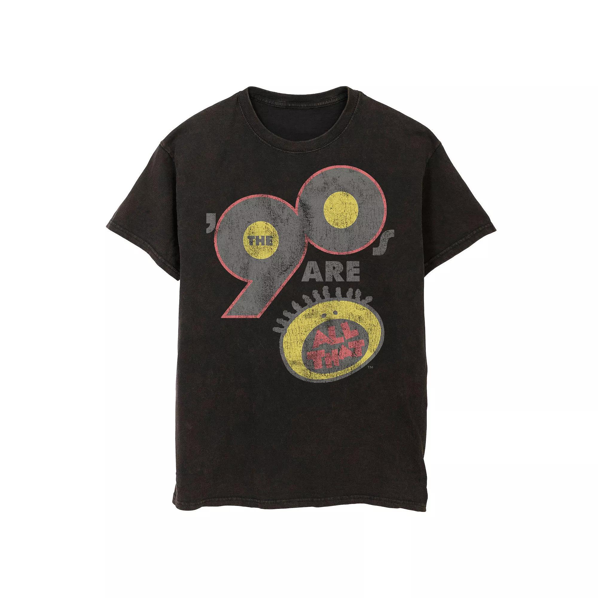 Men's Nickelodeon The '90s Are All That Graphic Tee, Size: Medium, Black Product Image