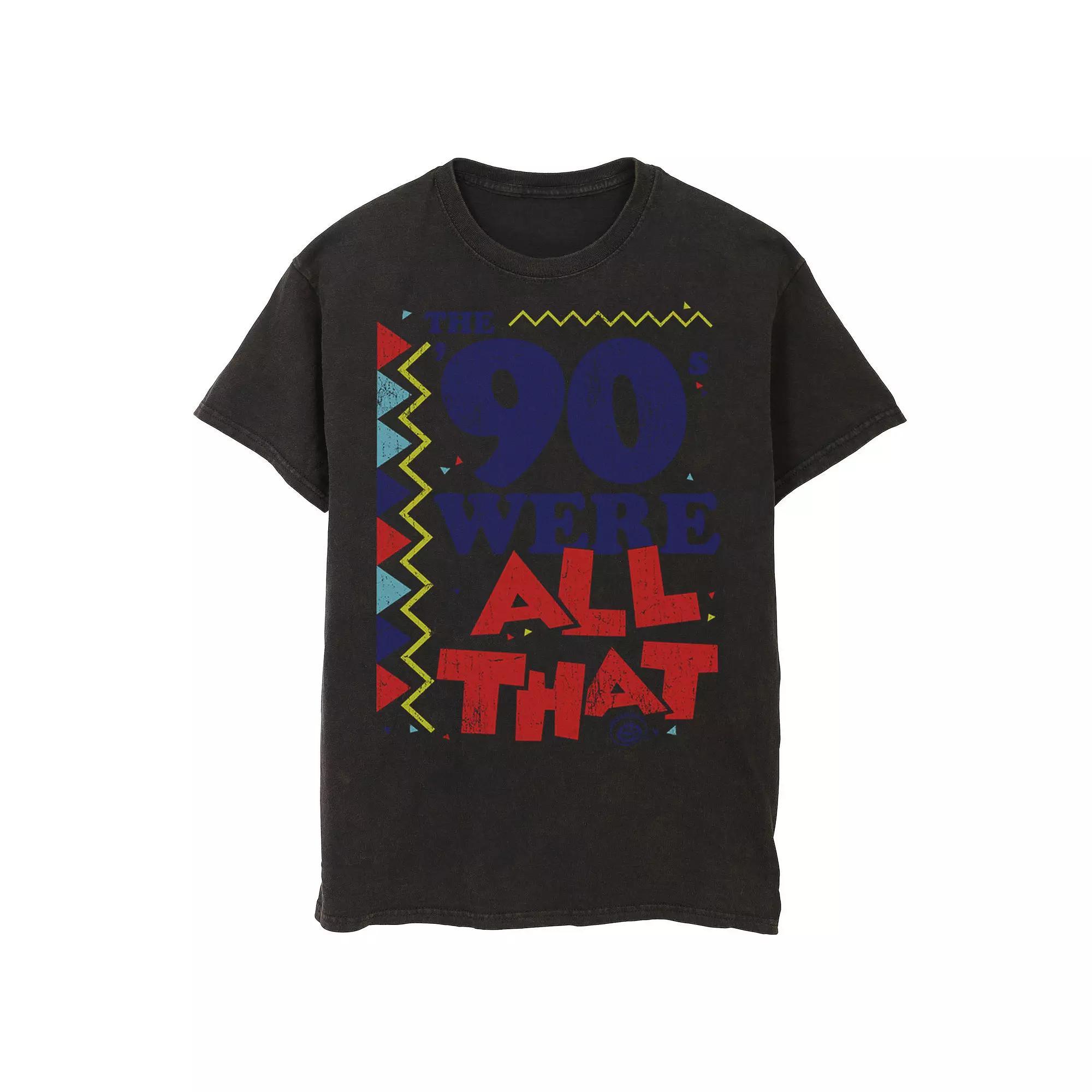 Men's Nickelodeon All That The Nineties Were Retro Poster Graphic Tee, Size: XL, Black Product Image