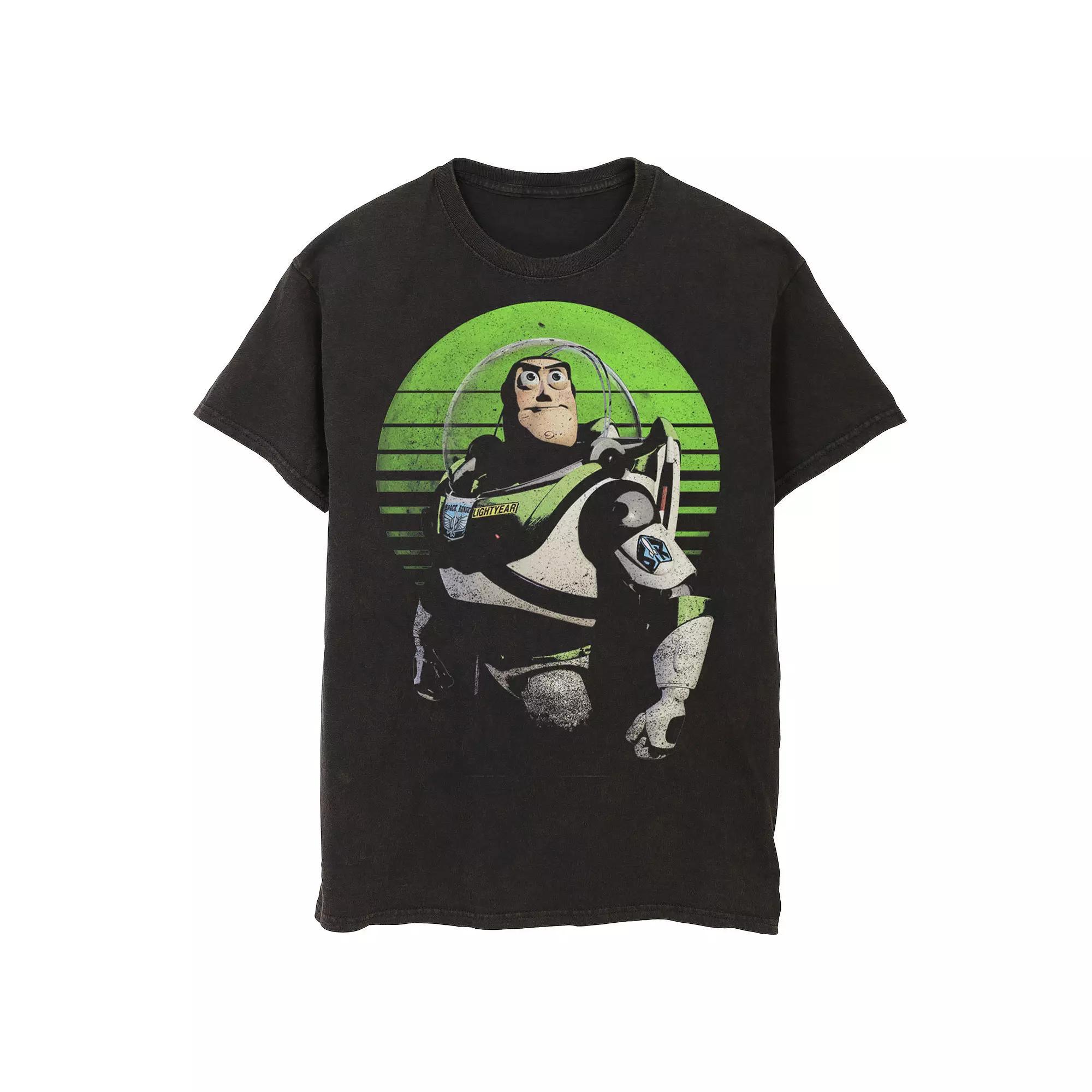 Disney / Pixar's Toy Story Buzz Lightyear Men's Sight On Stars Tee, Size: Large, Black Product Image
