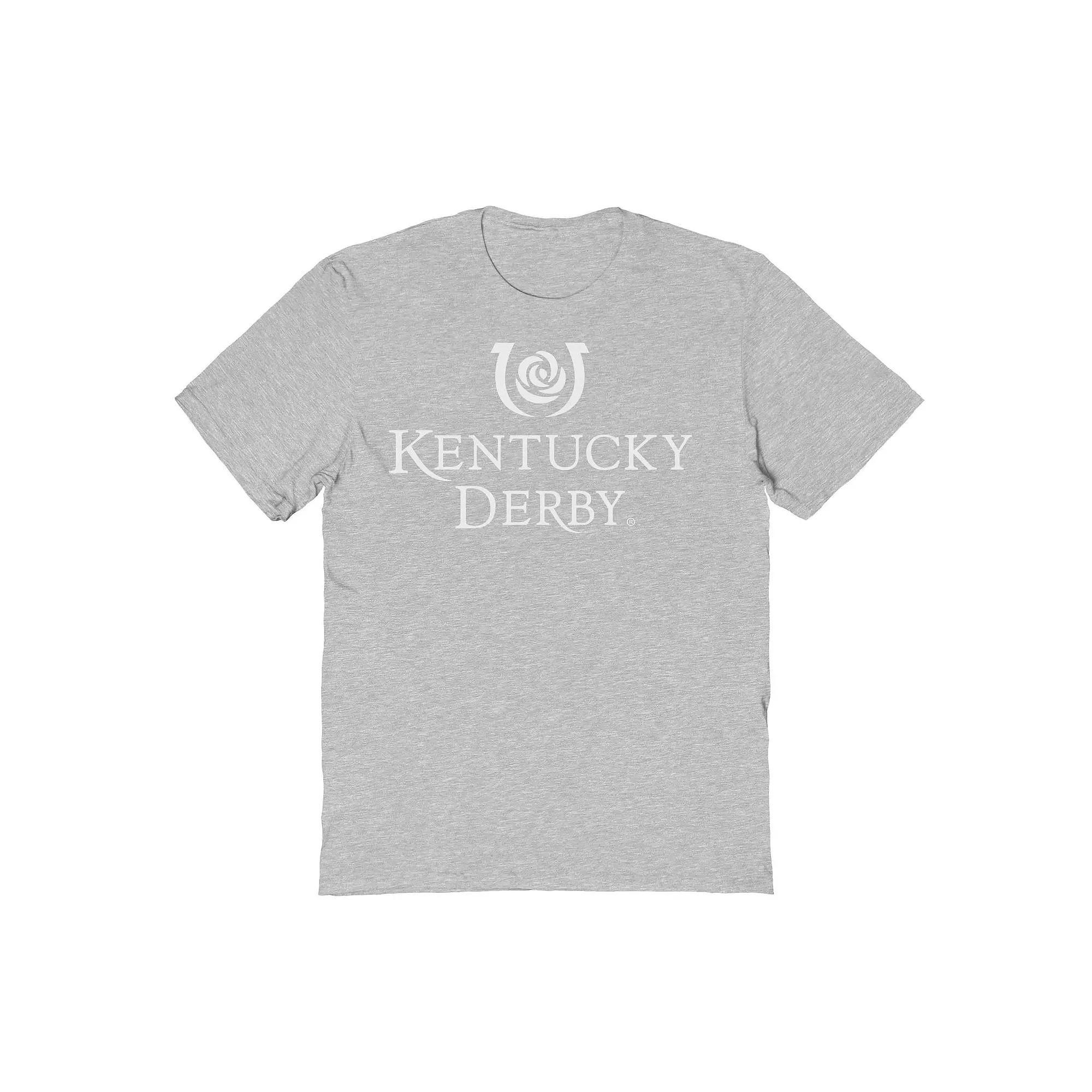 Men's Kentucky Derby Vertical Logo T-Shirt, Size: Small, Sport Gray Product Image