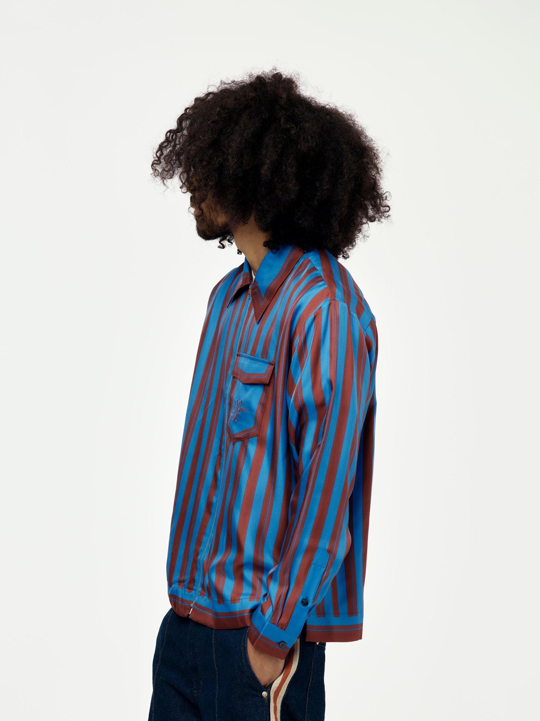 Breeze Zip Shirt (Red/Blue) Product Image