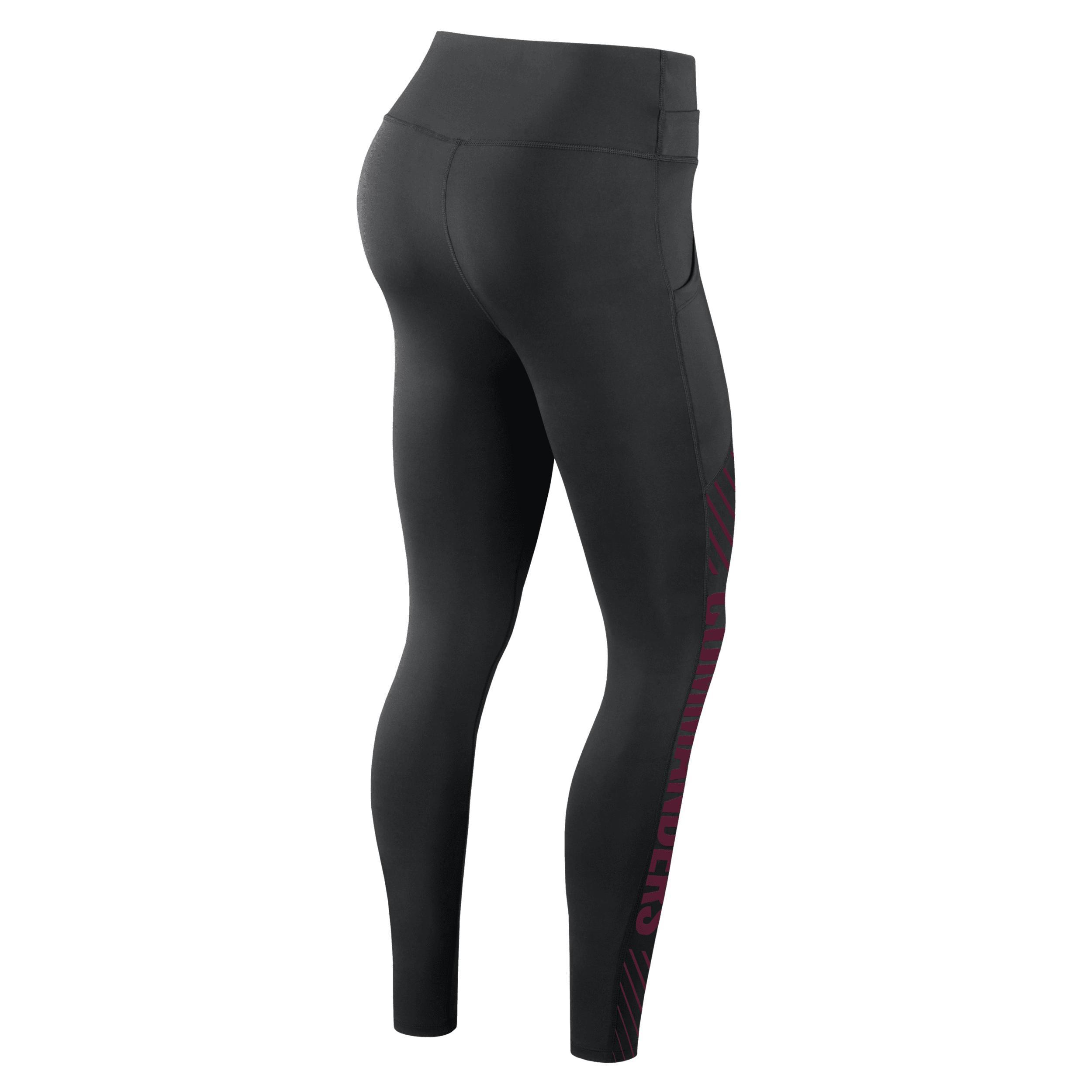 Womens Nike Tennessee Titans Yard Line Crossover Leggings Product Image