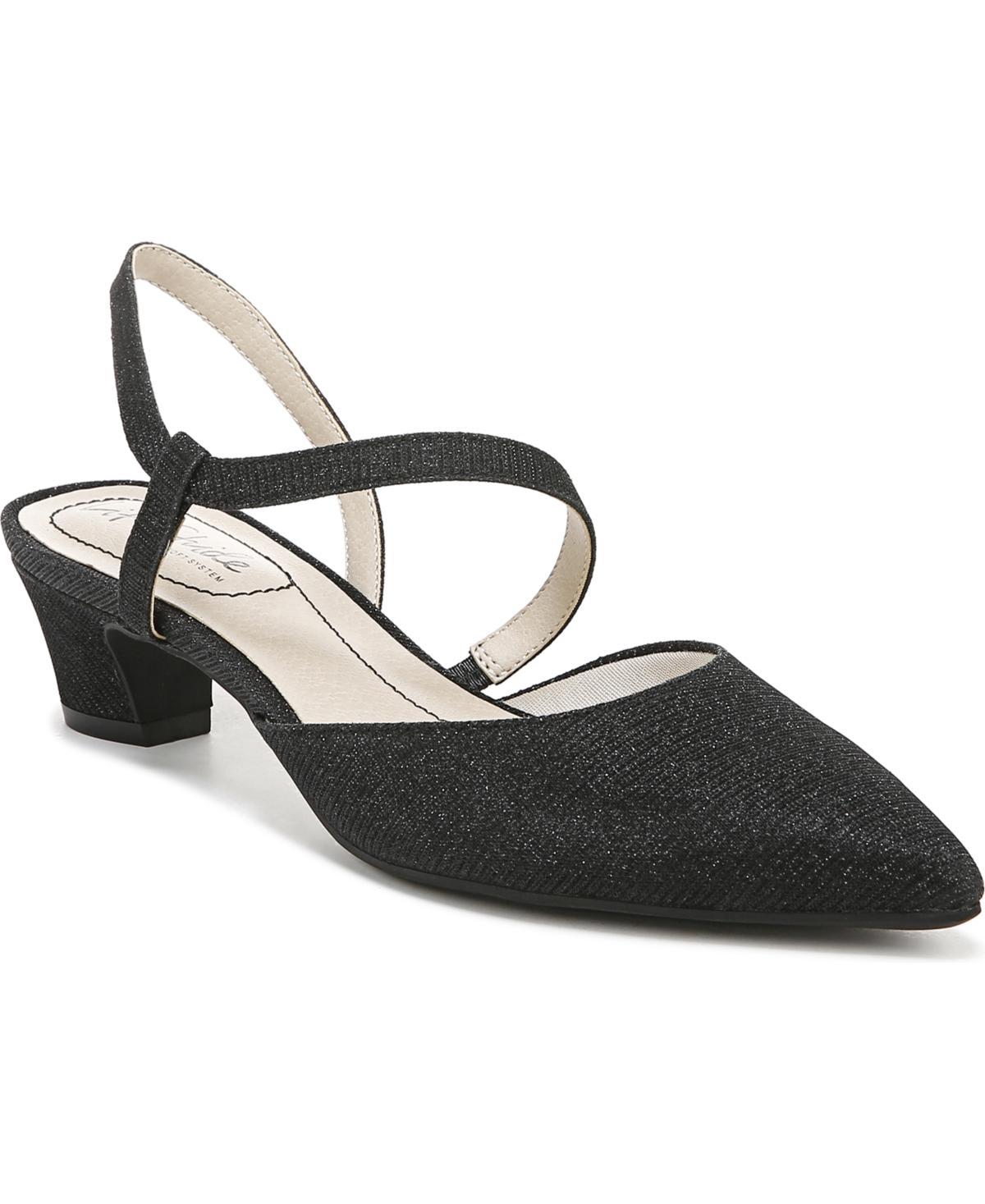 LifeStride Minimalist Women's Slingback Pumps, Size: 9.5, Silver Shimmer Product Image
