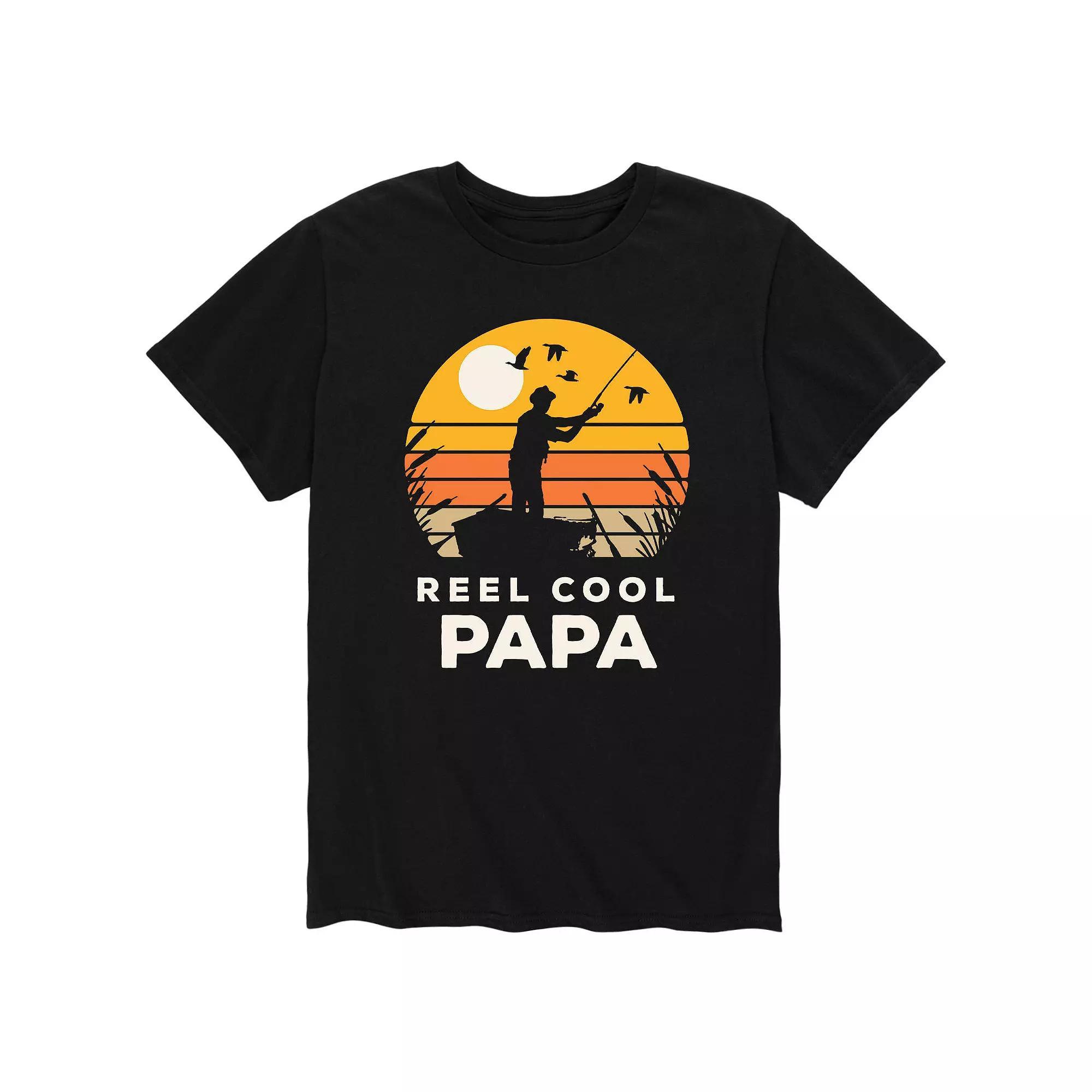 Men's Reel Cool Papa Tee, Size: Small, Black Product Image