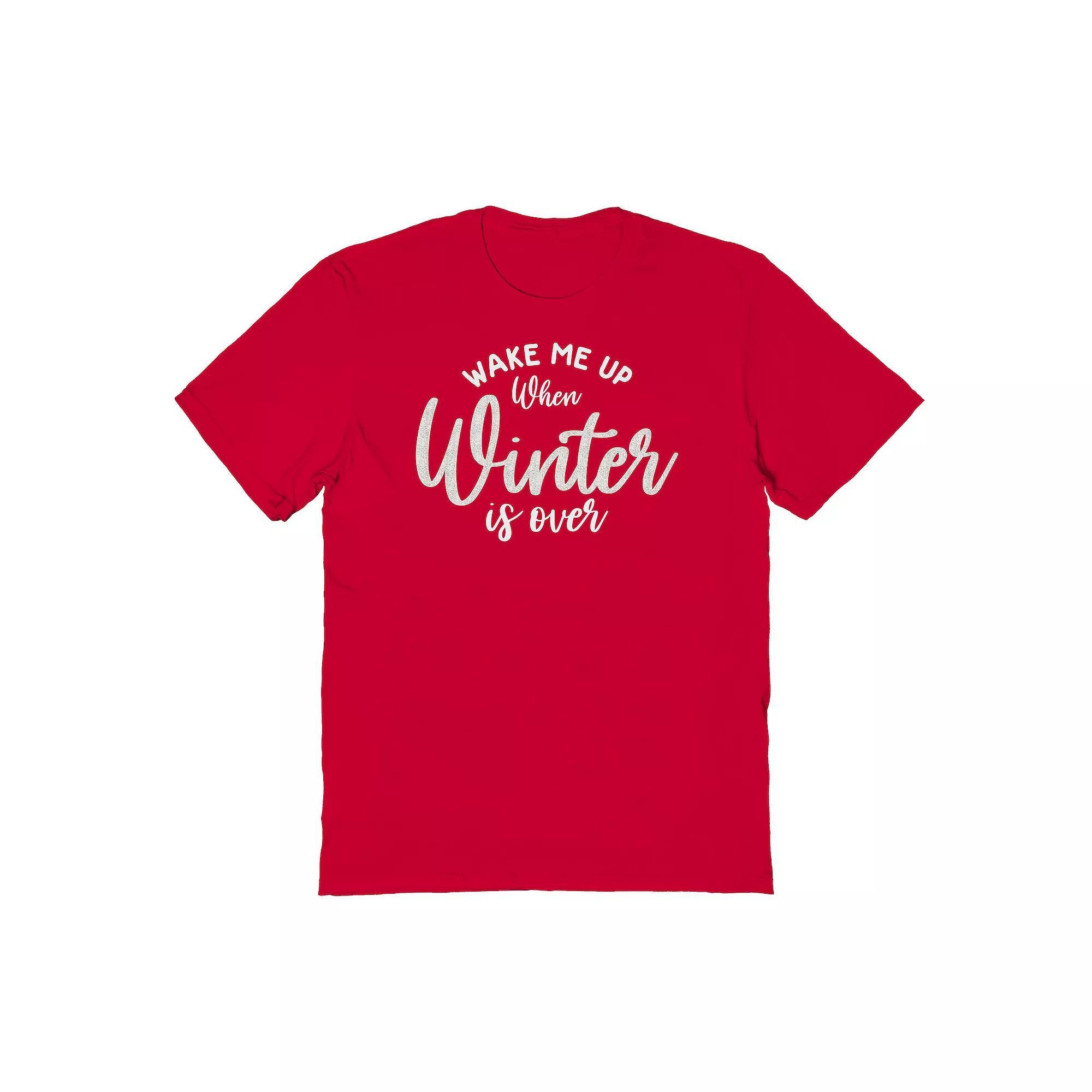 Men's Wake Me Up Graphic Tee, Women's, Size: XXL, Red Product Image
